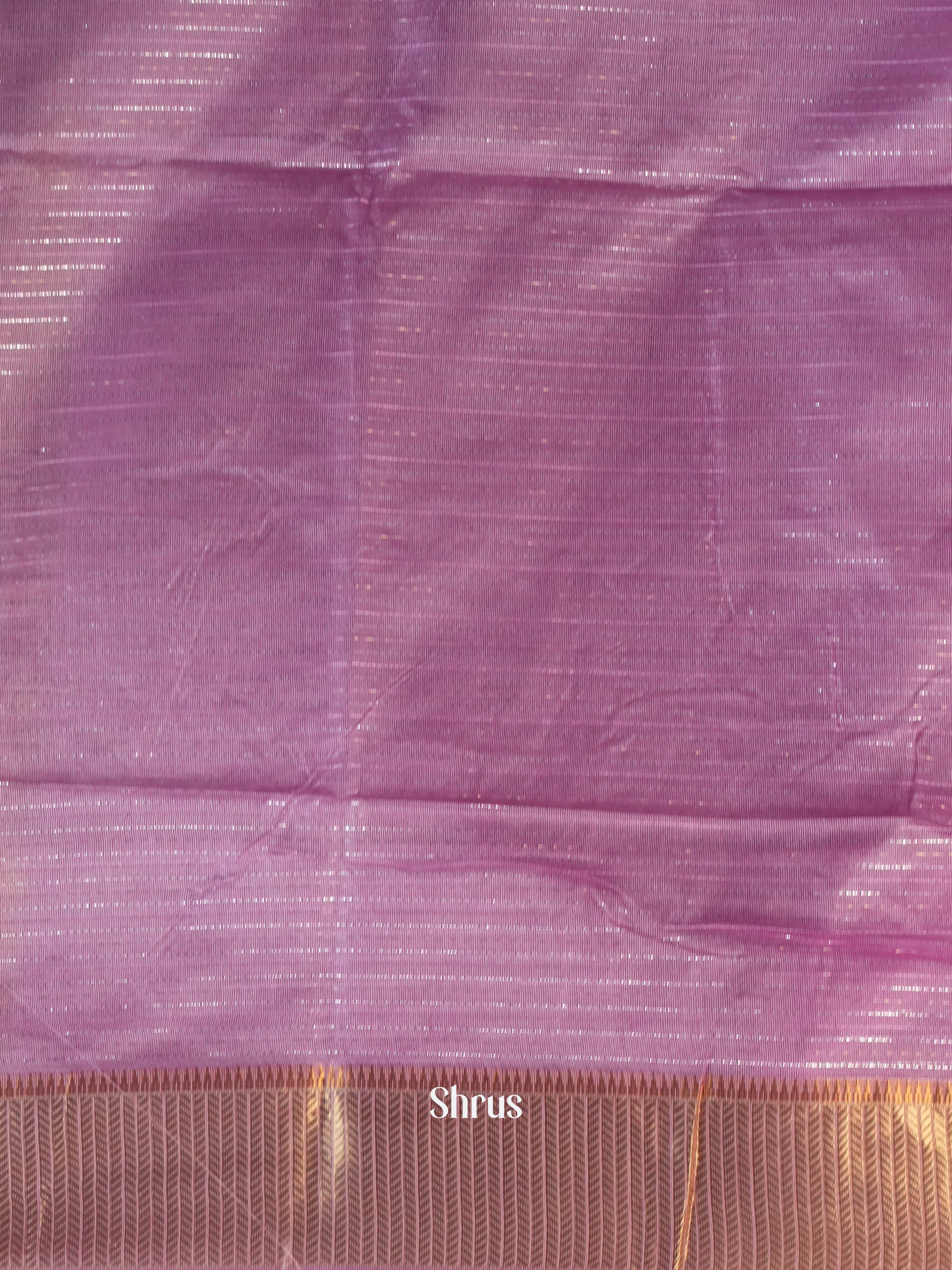 Purple - Semi Jute Saree - Shop on Shrus.com