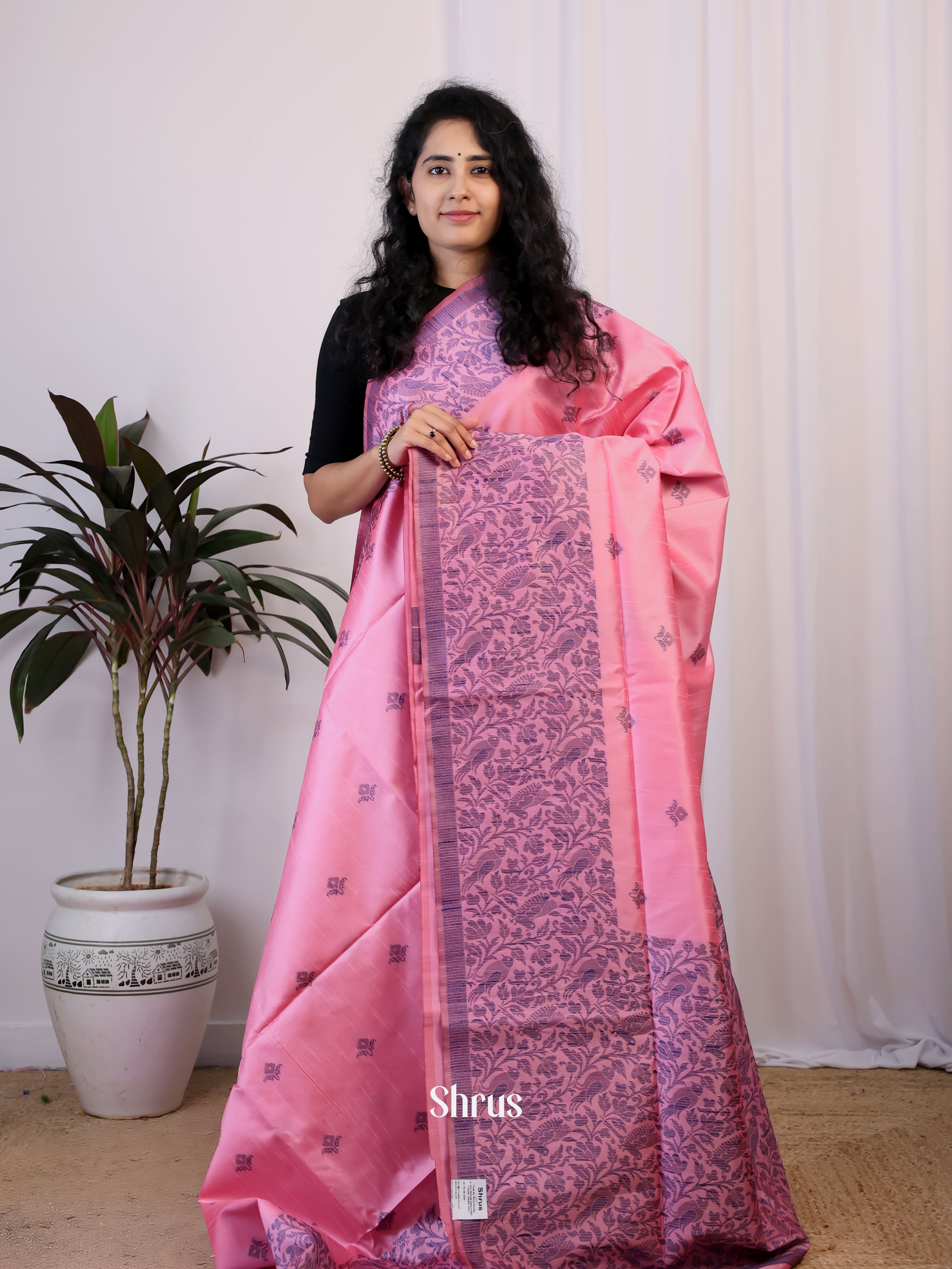 CIS15021 - Semi Rawsilk Saree - Shop on Shrus.com
