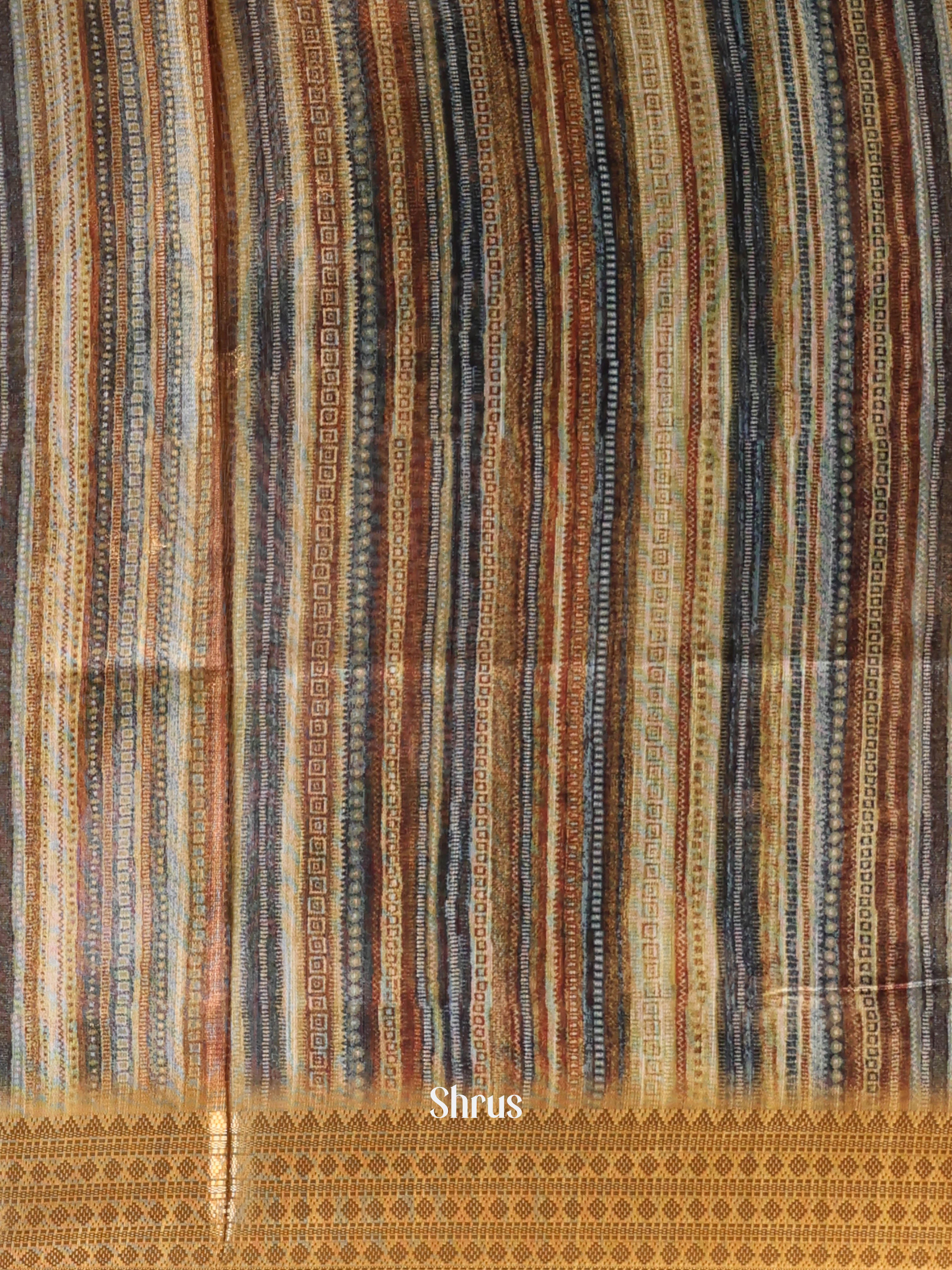 Beige - Semi Jute Saree - Shop on Shrus.com