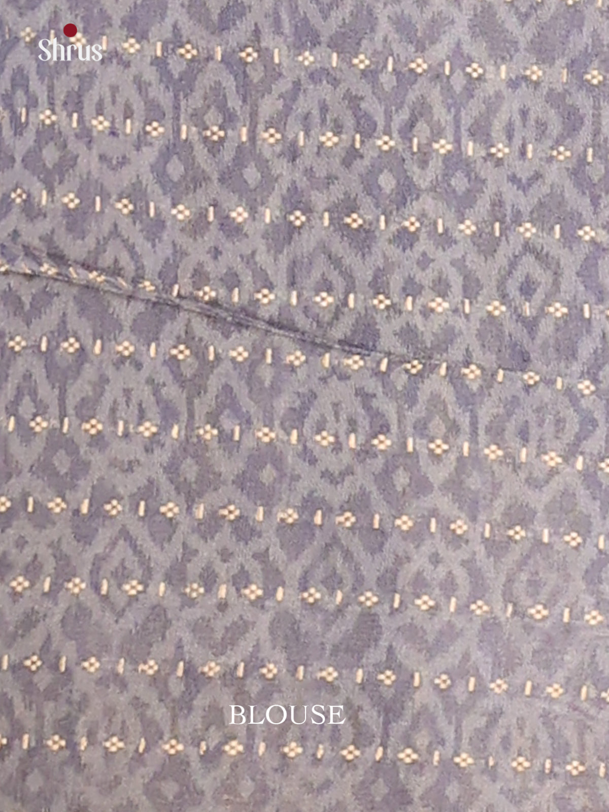Green wirh Lavender - Semi Chanderi - CIS15052 - Shop on Shrus.com