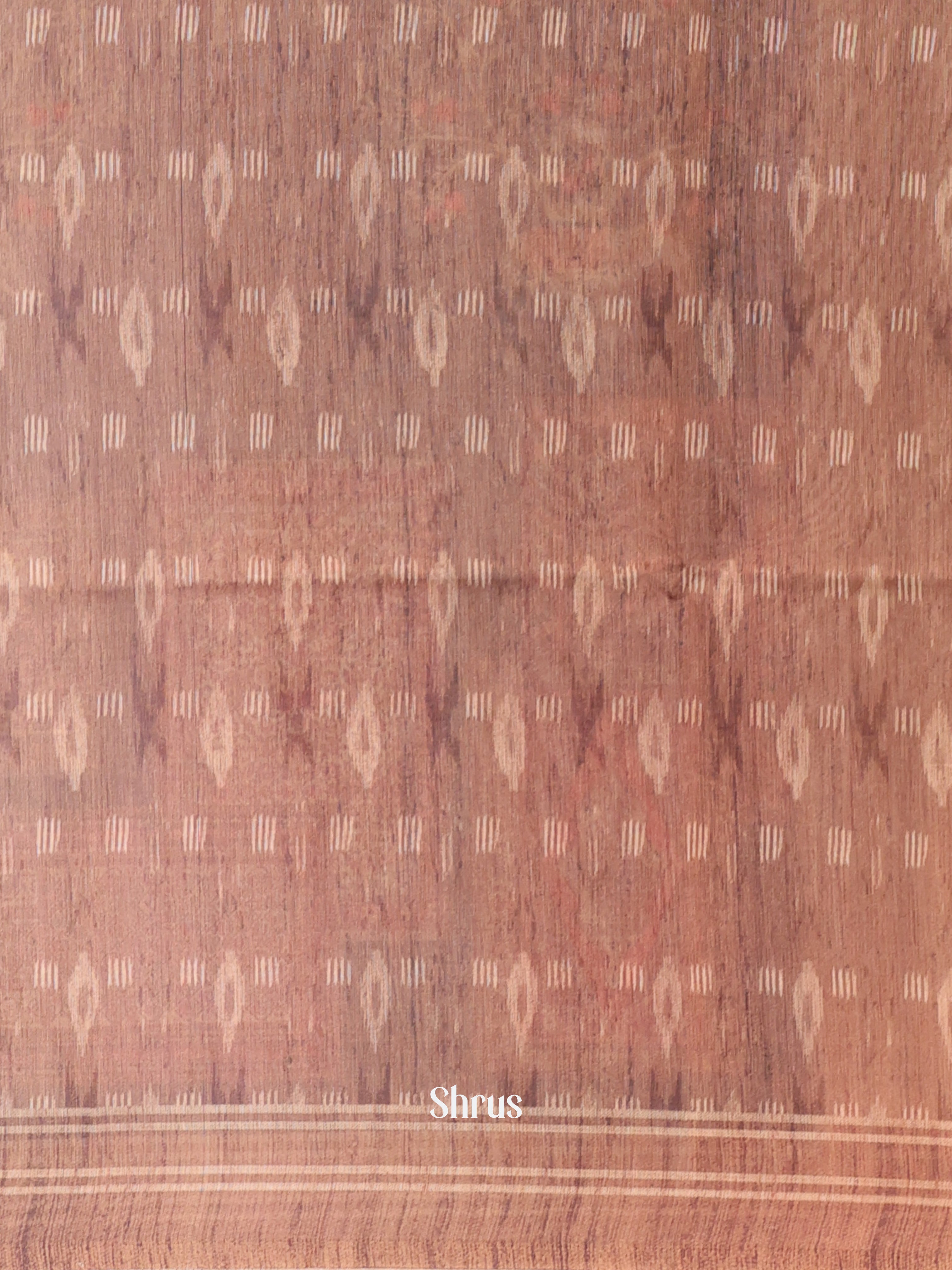 Black & brown - Semi Chanderi Saree - Shop on Shrus.com