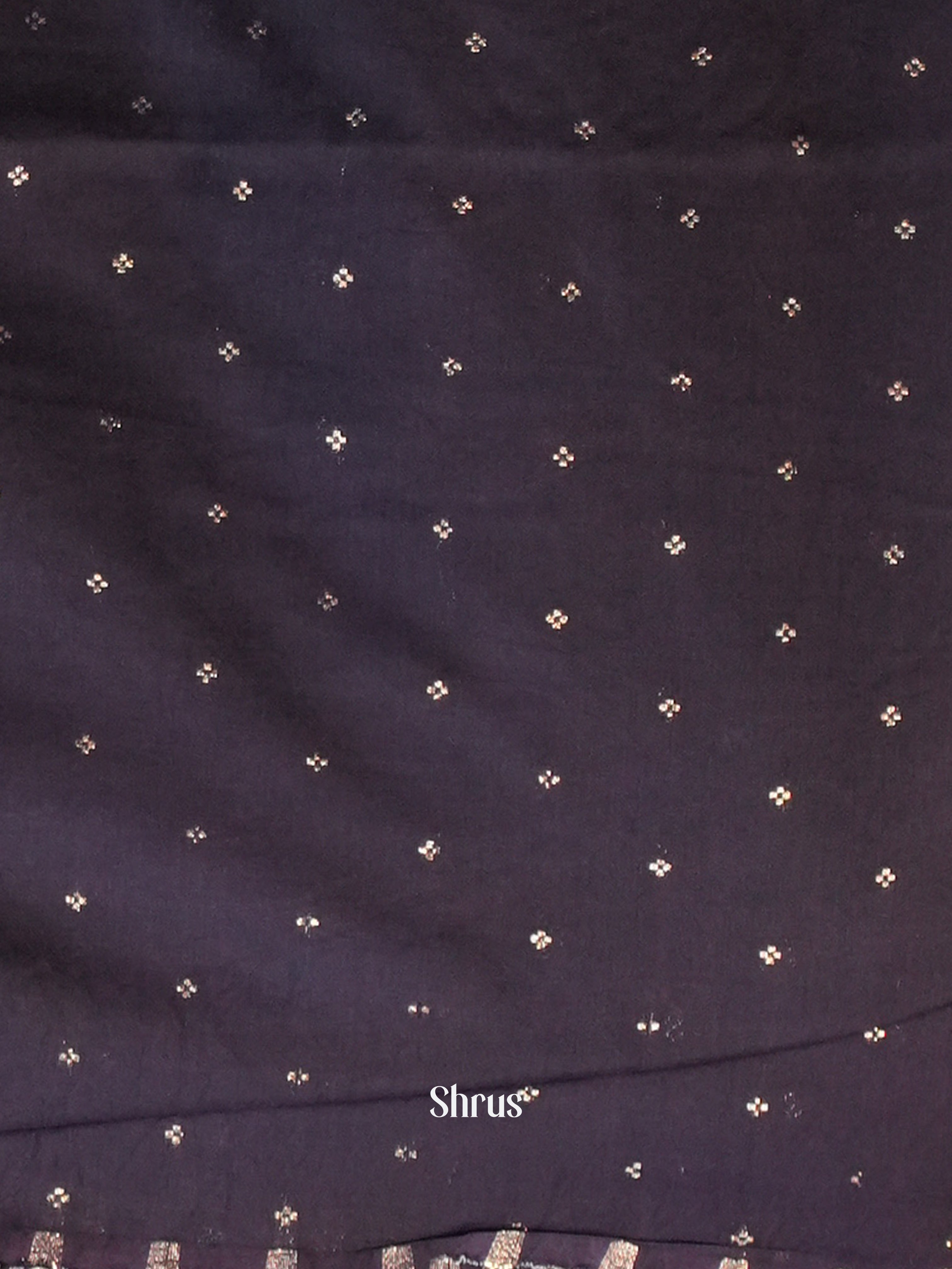 Blue - Semi Crepe Saree - Shop on Shrus.com