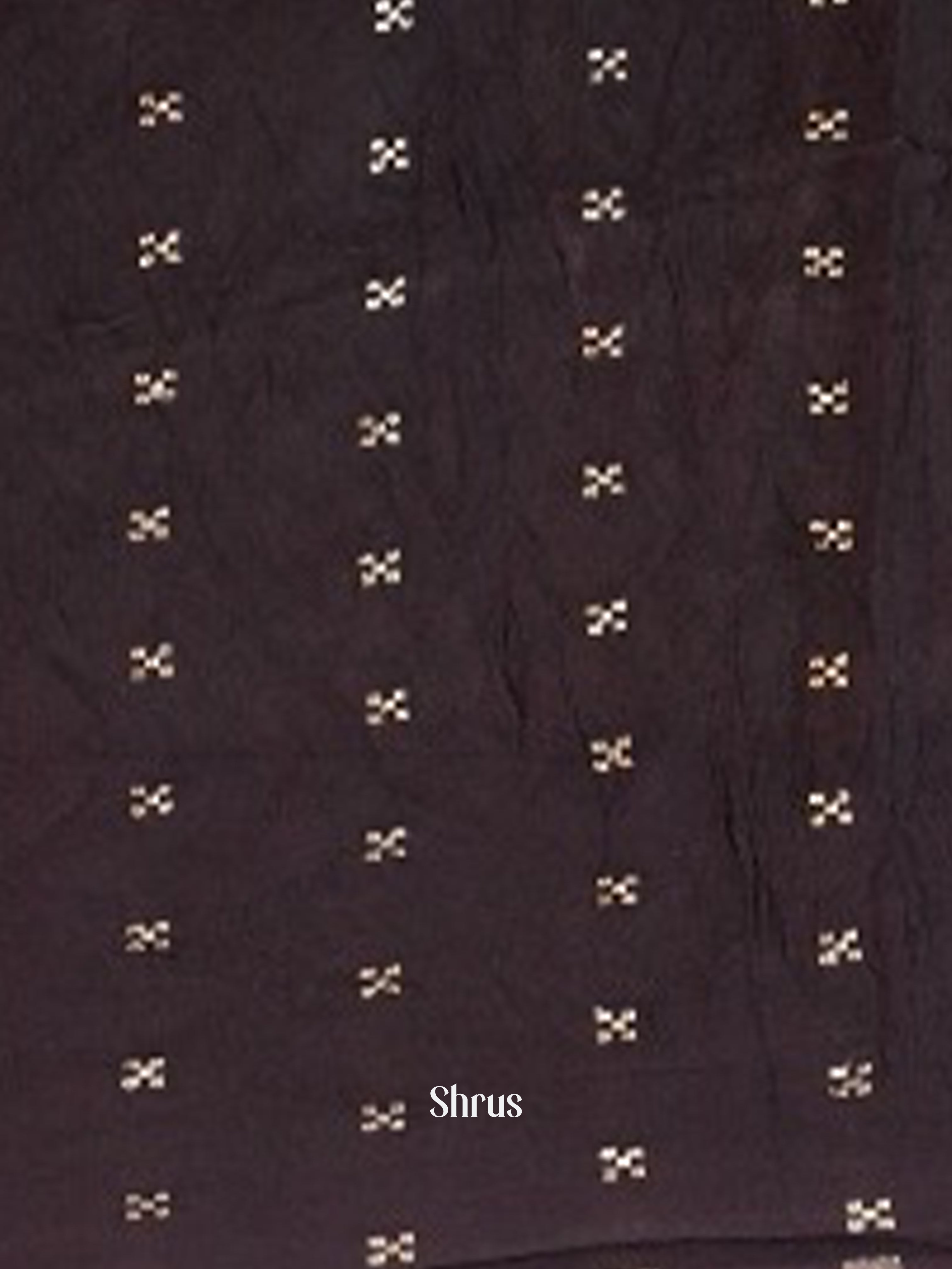 Purple - Semi Crepe Saree - Shop on Shrus.com