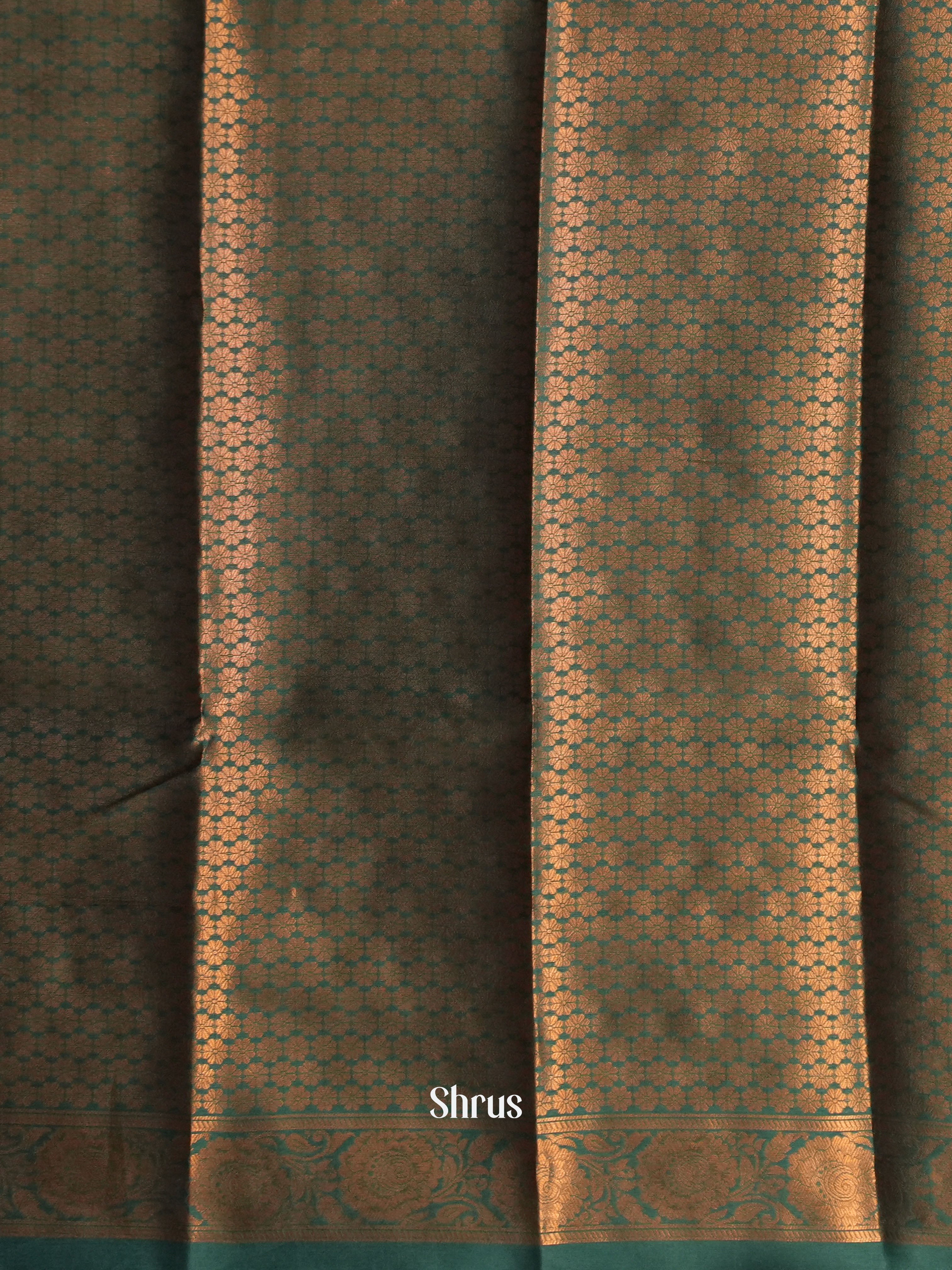 Mustardy Green& Green- Semi Softsilk - Shop on Shrus.com