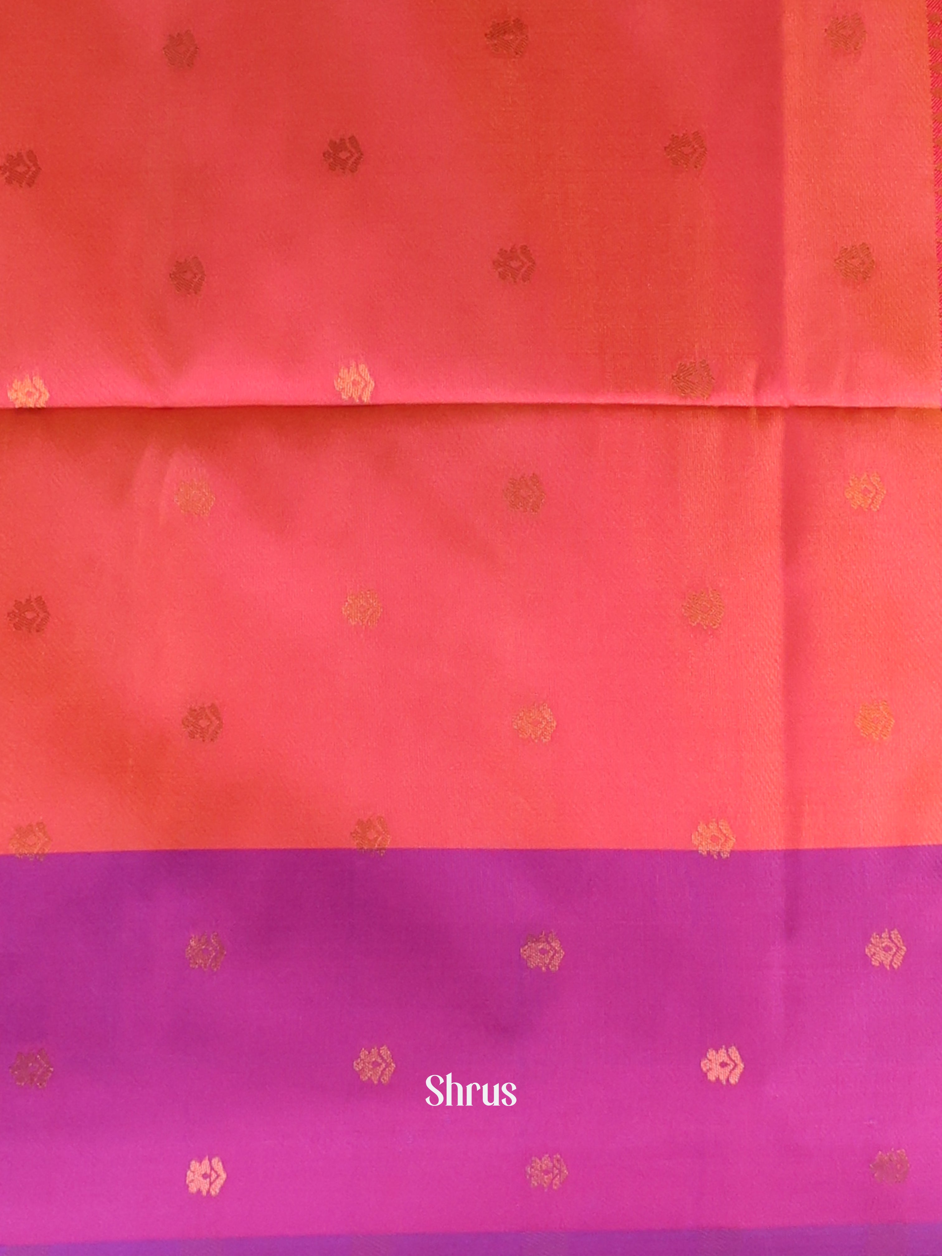 Lite Lime Yellow & Red - Semi Softsilk Saree - Shop on Shrus.com