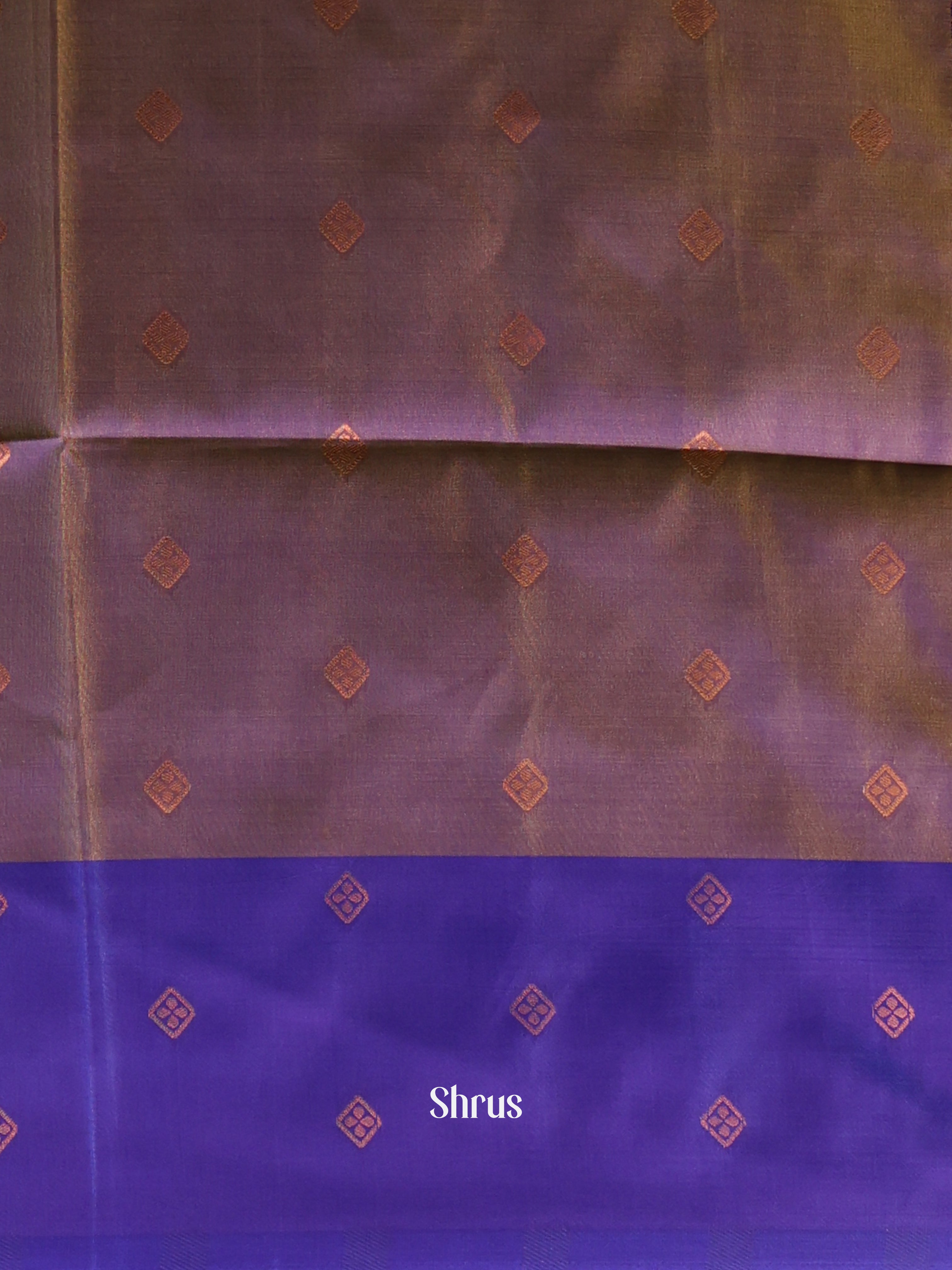 Pista Green & Blue - Semi Softsilk Saree - Shop on Shrus.com