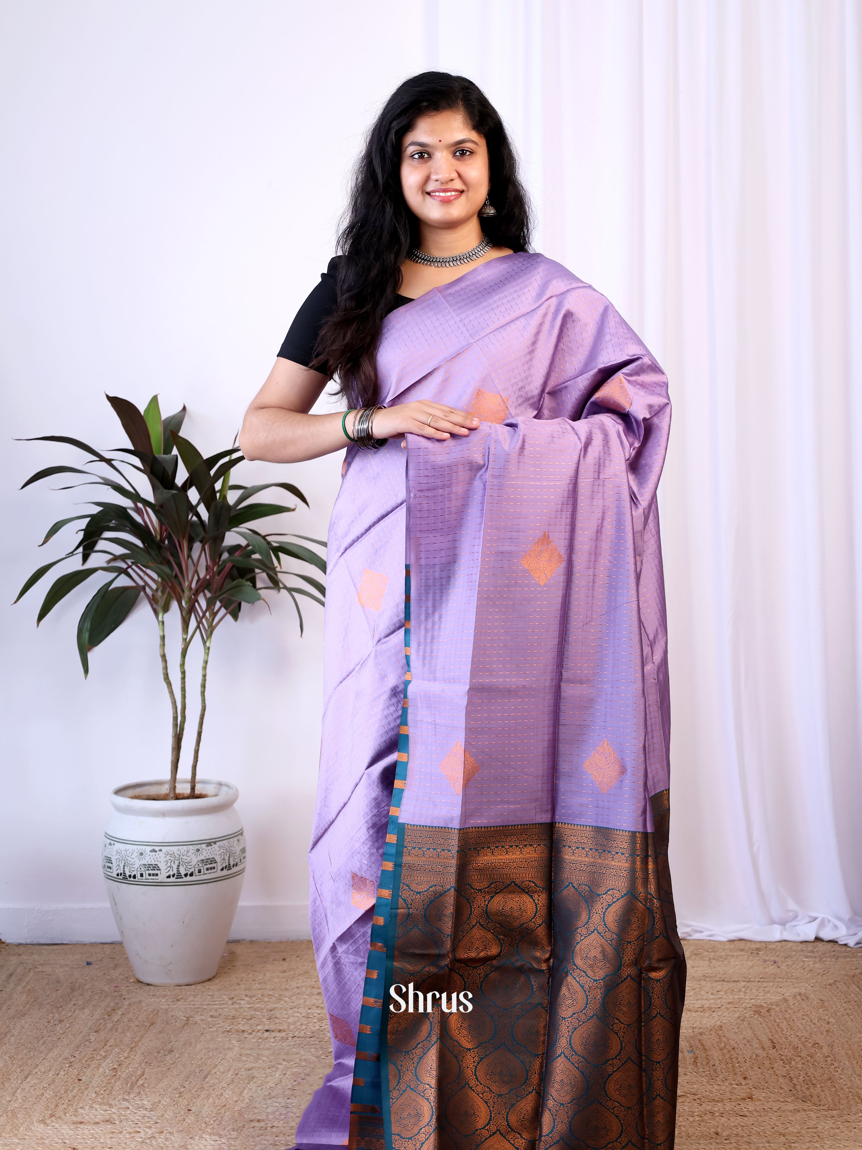 CIS15191 - Semi Softsilk Saree - Shop on Shrus.com