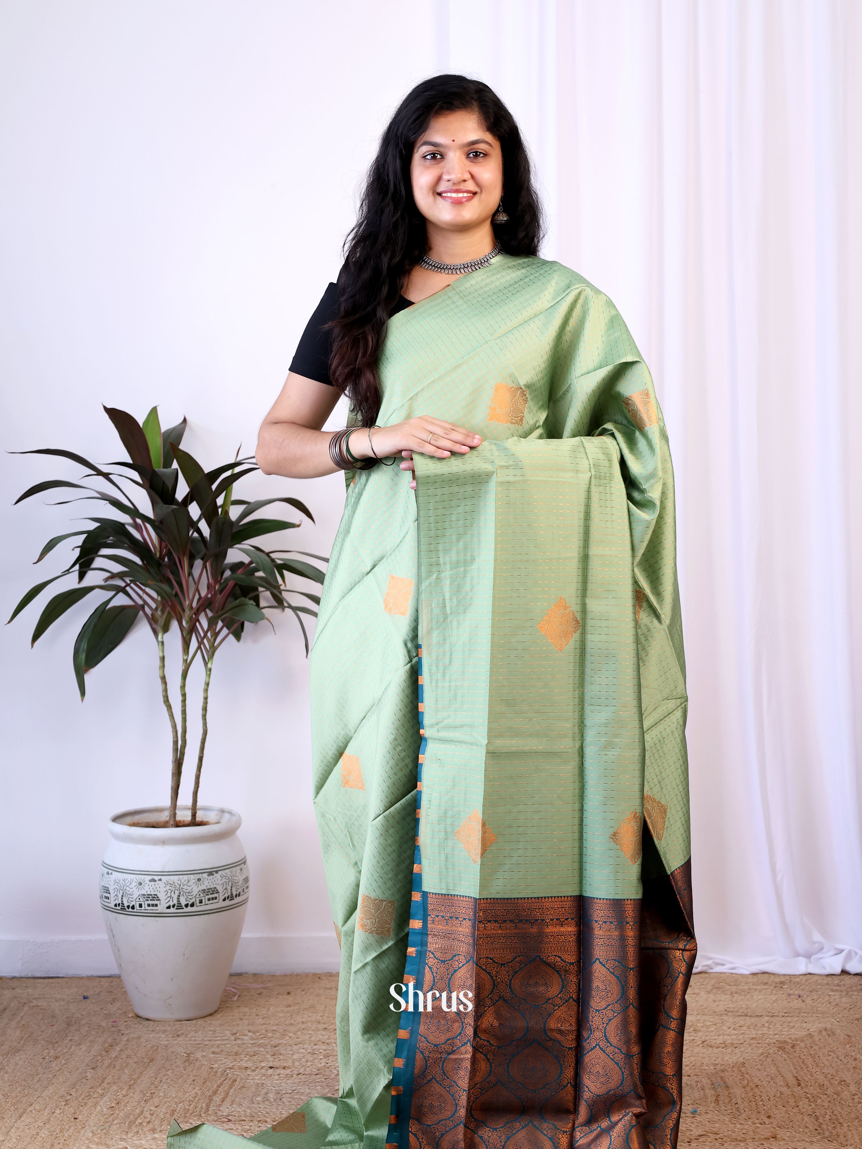 CIS15198 - Semi Softsilk Saree - Shop on Shrus.com