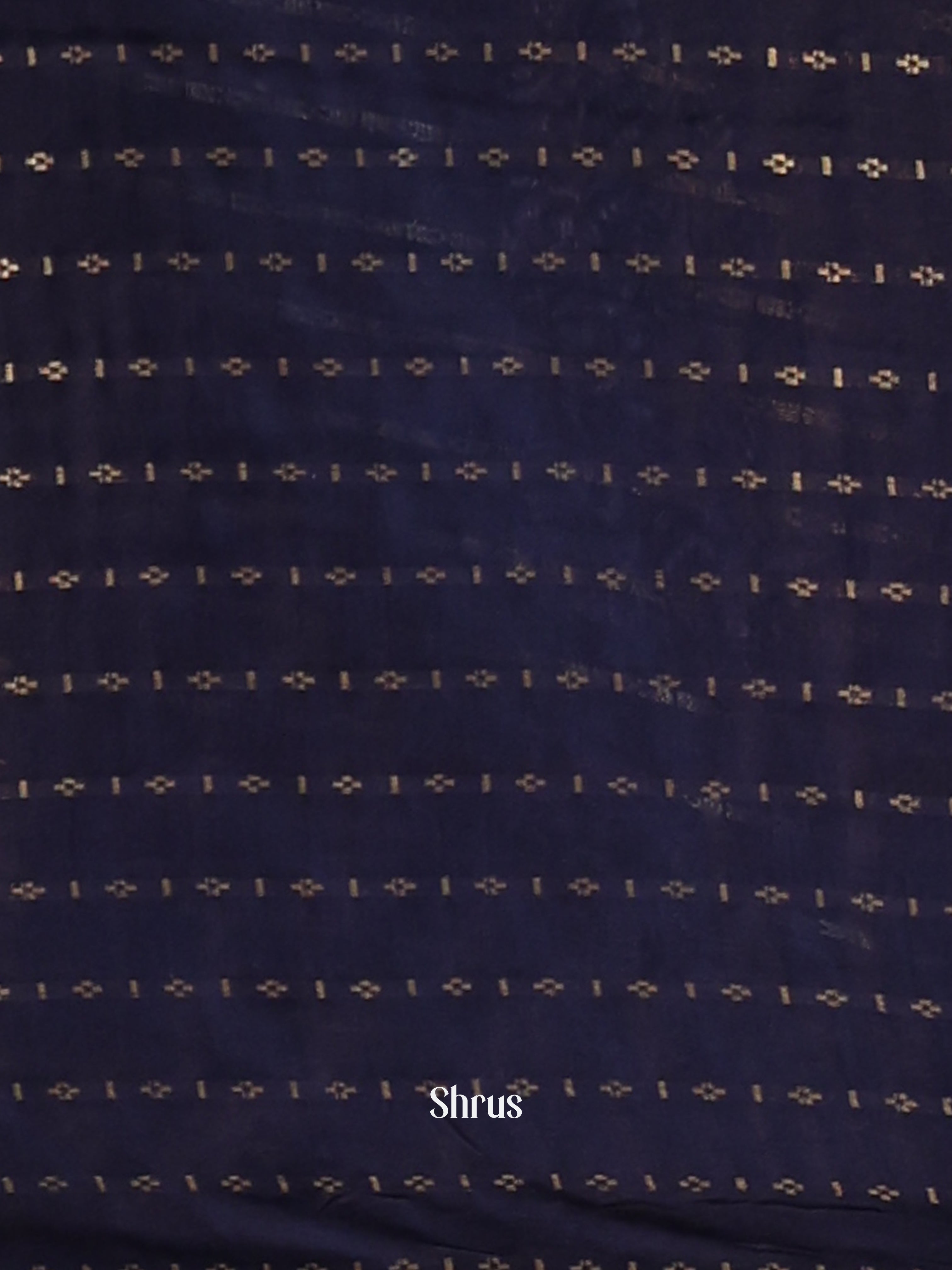 Red & Blue- Semi Dupion Saree - Shop on Shrus.com