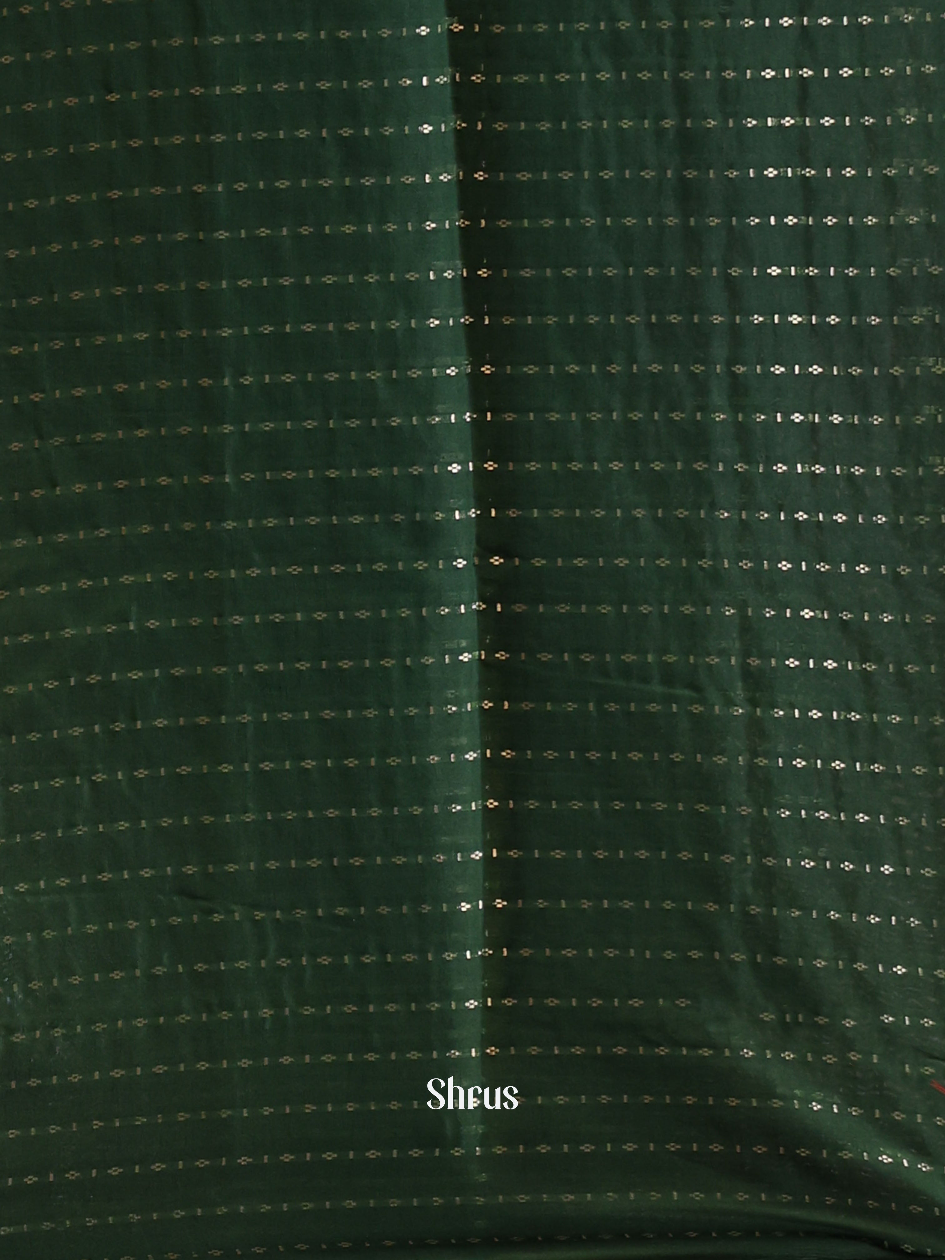 Red & Green - Semi Organza Saree - Shop on Shrus.com