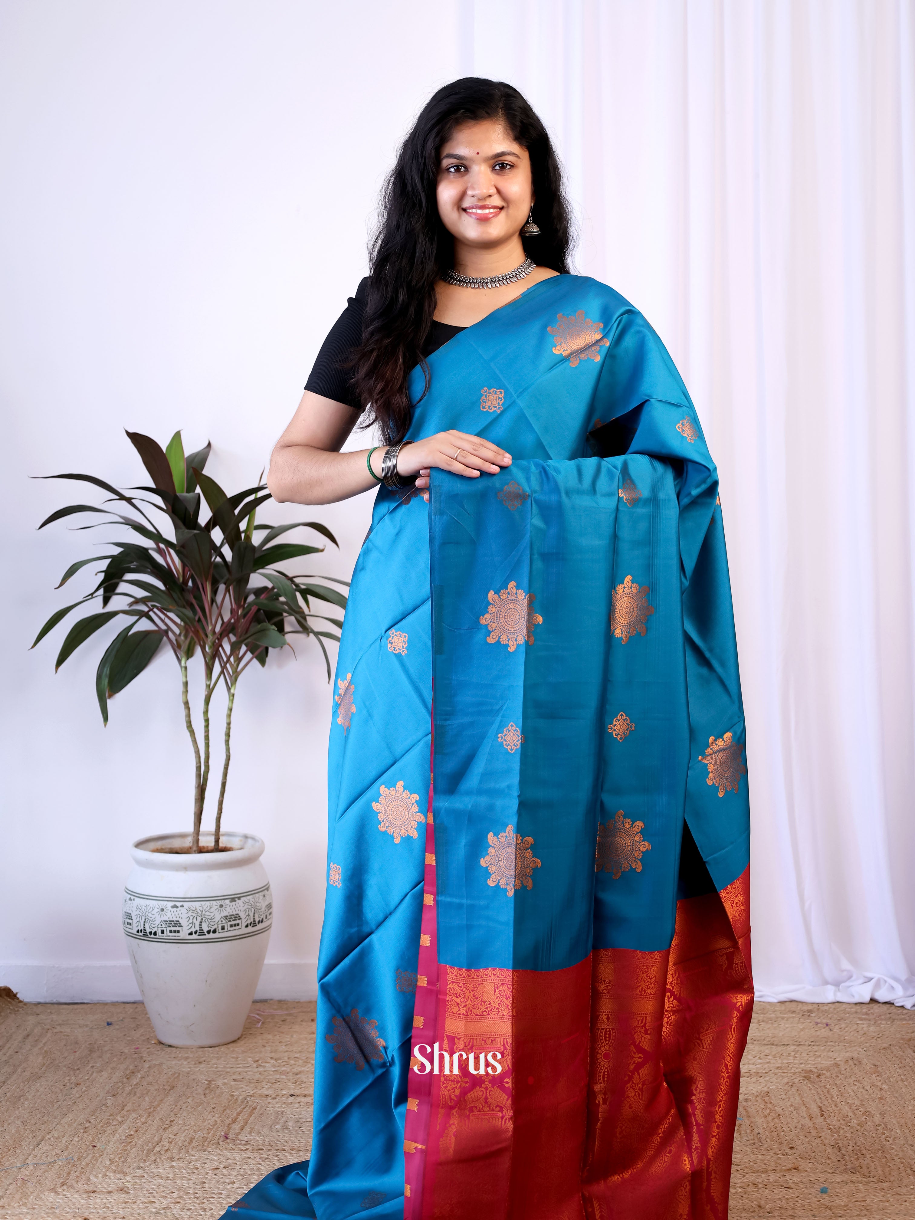 CIS15346 - Semi Softsilk Saree - Shop on Shrus.com