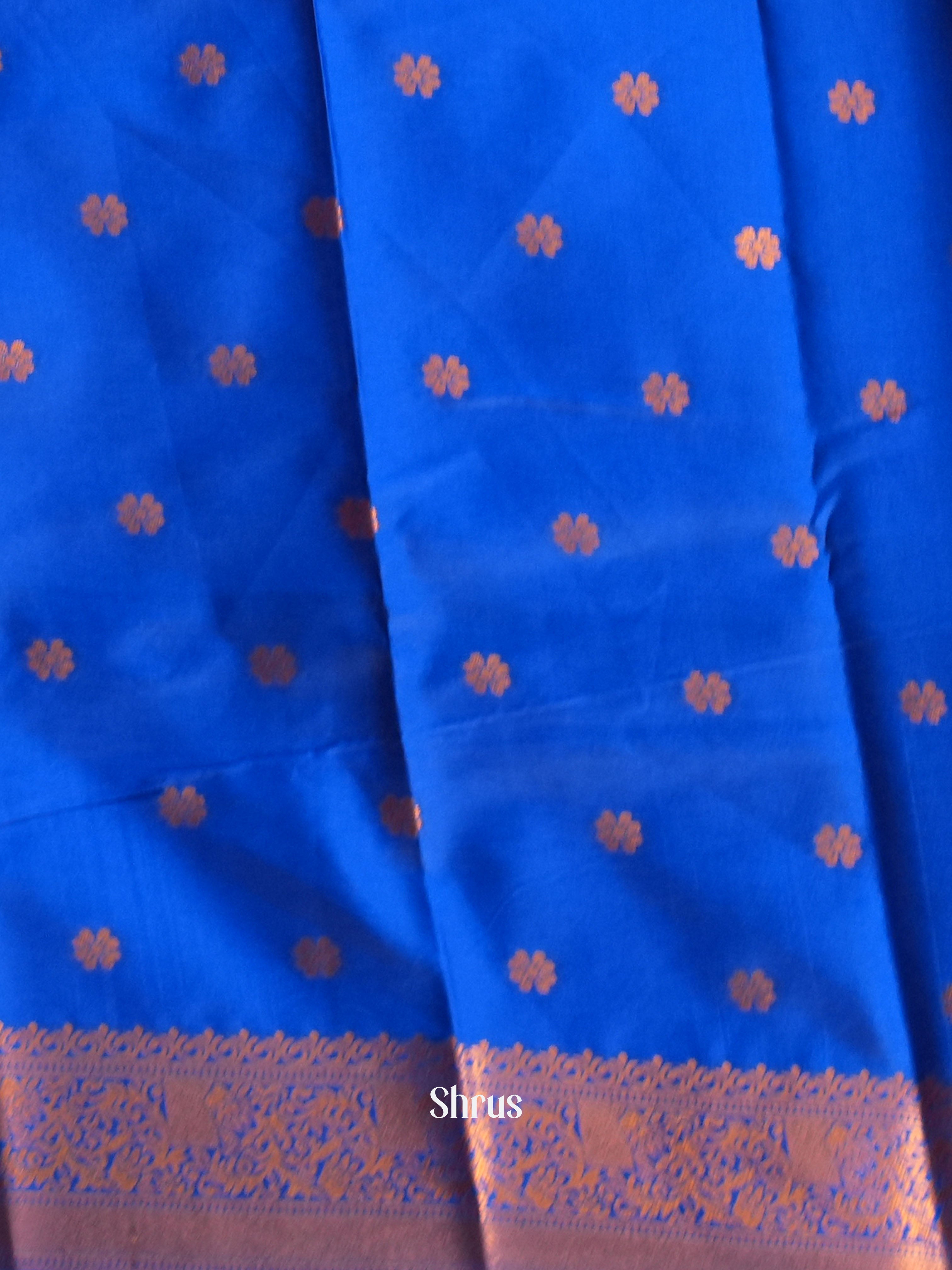 Pink & Blue- Semi Softsilk - Shop on Shrus.com