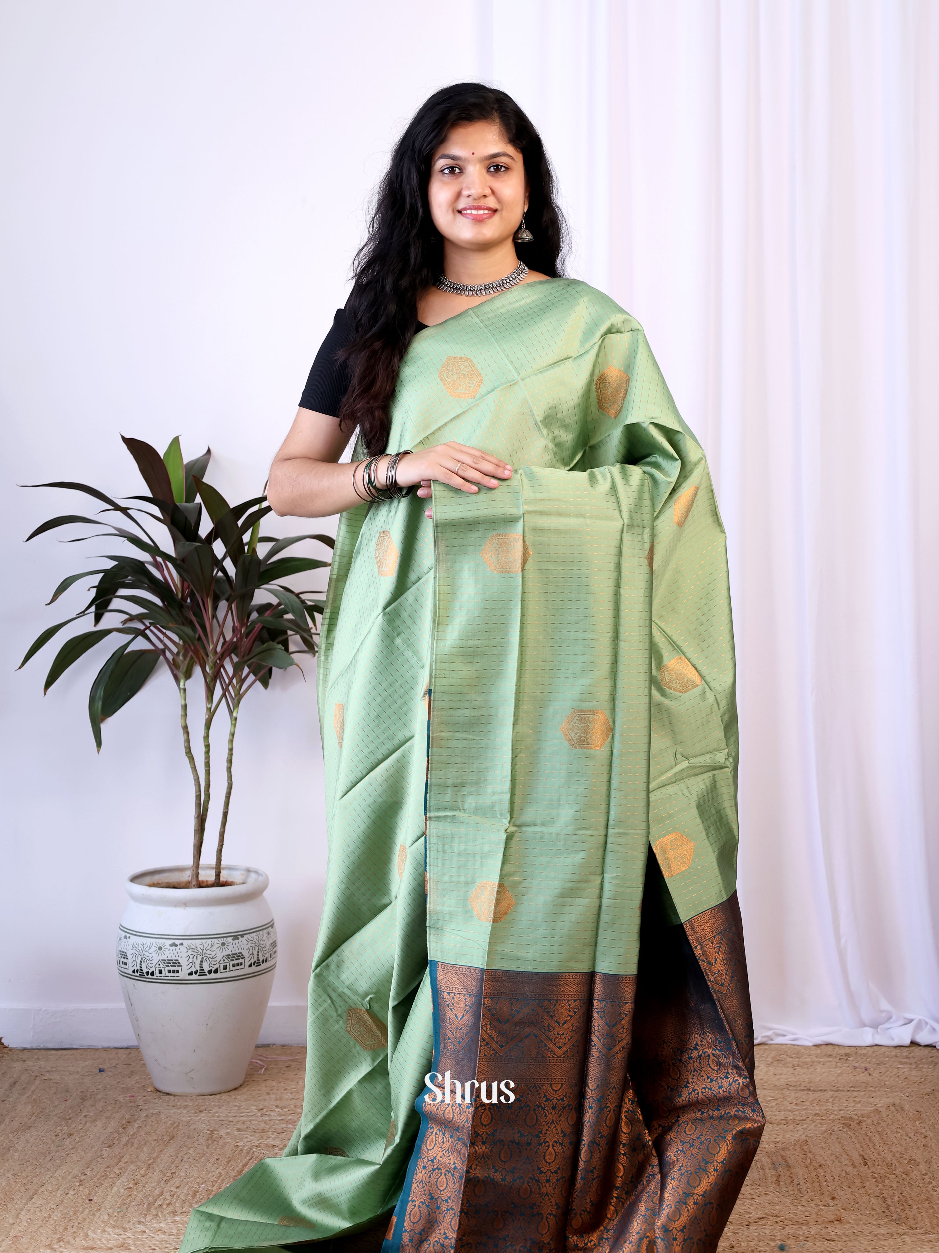 CIS15356 - Semi Softsilk Saree - Shop on Shrus.com