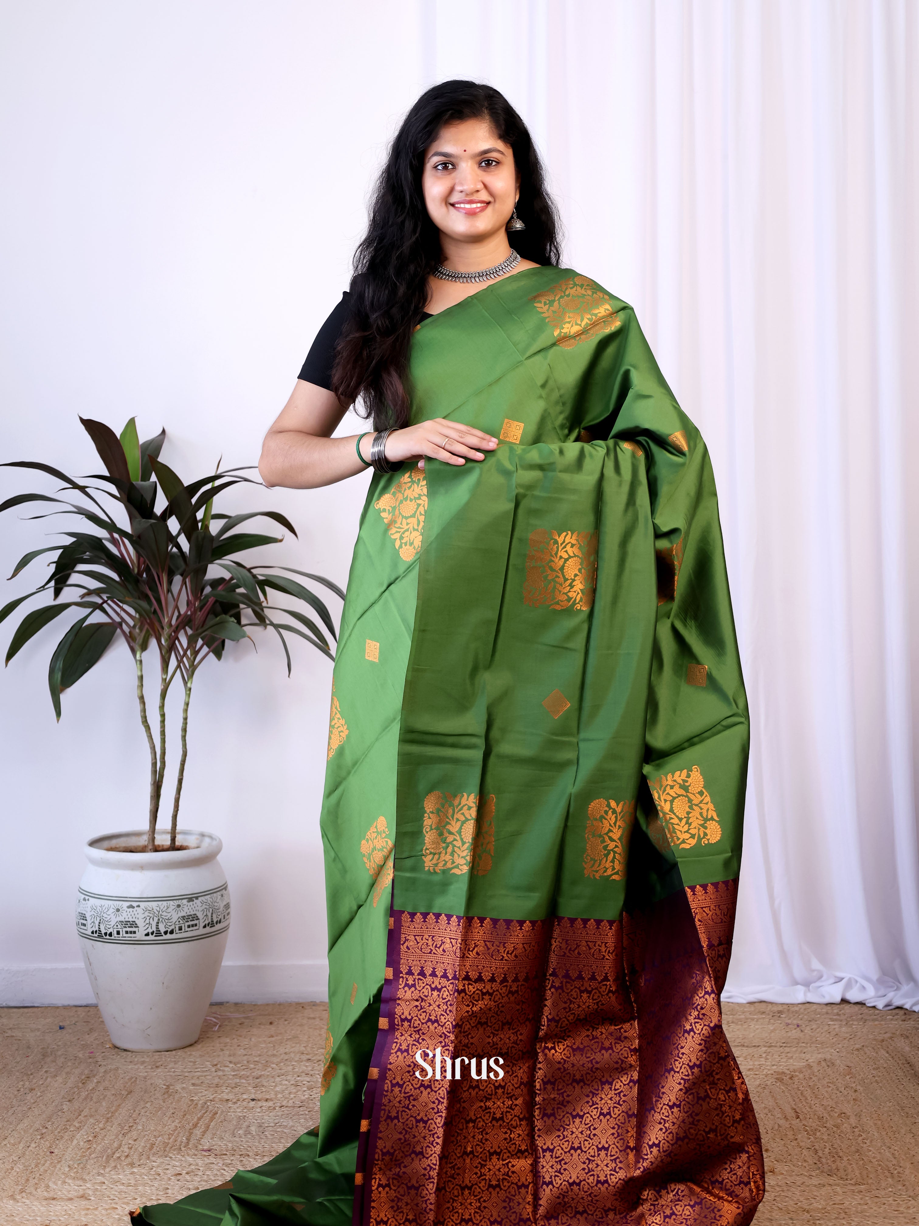 CIS15358 - Semi Softsilk Saree - Shop on Shrus.com