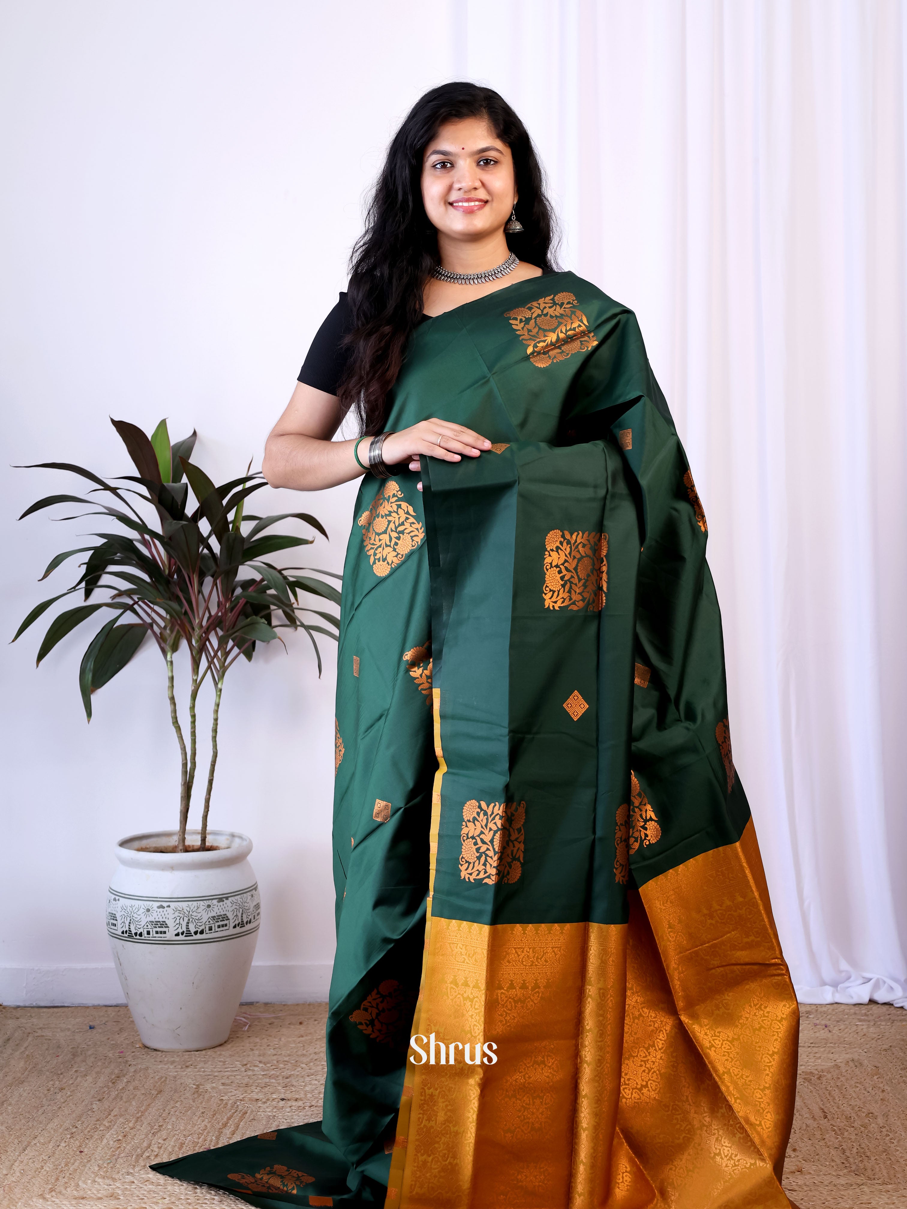 CIS15359 - Semi Softsilk Saree - Shop on Shrus.com