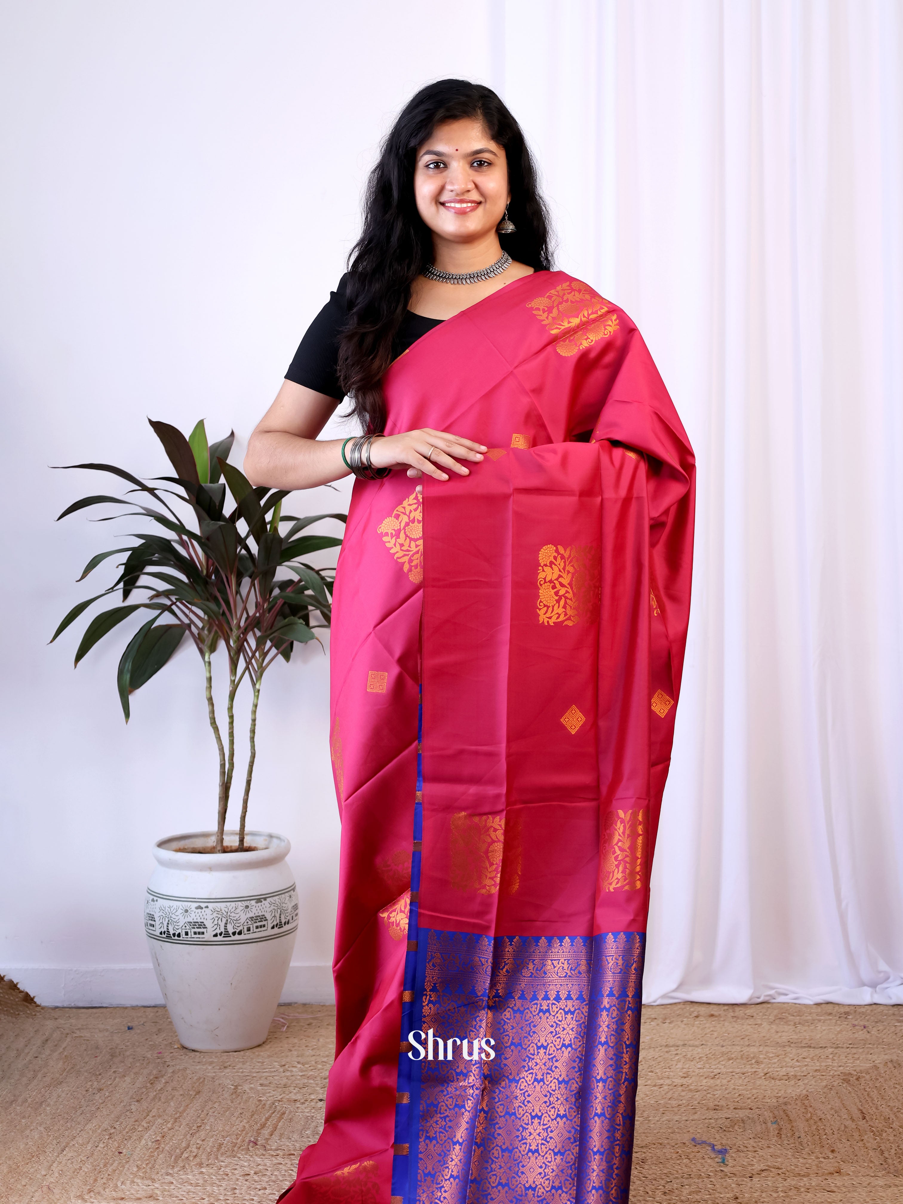 CIS15364 - Semi Softsilk Saree - Shop on Shrus.com