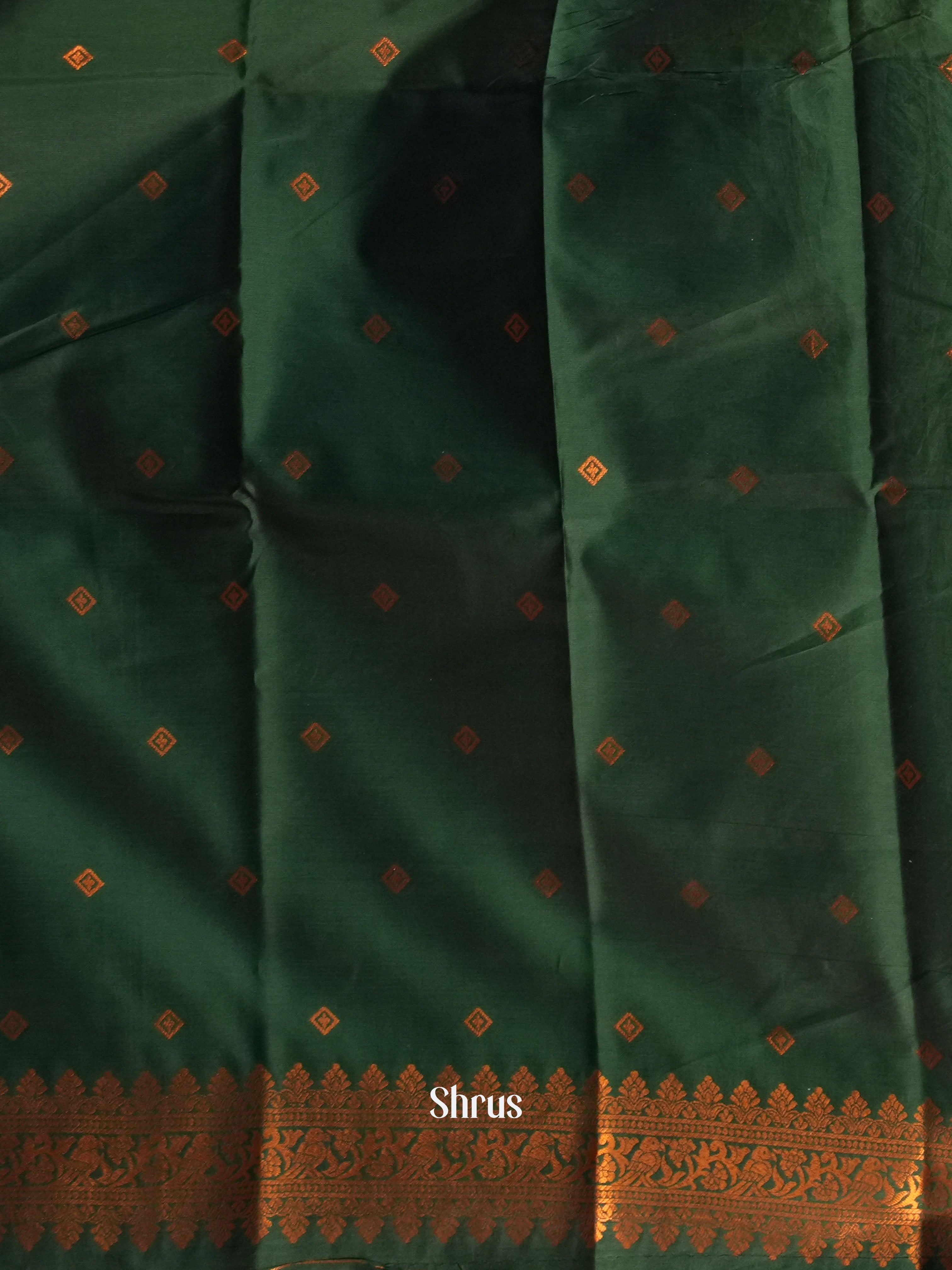 Lime Green & Green- Semi Softsilk - Shop on Shrus.com