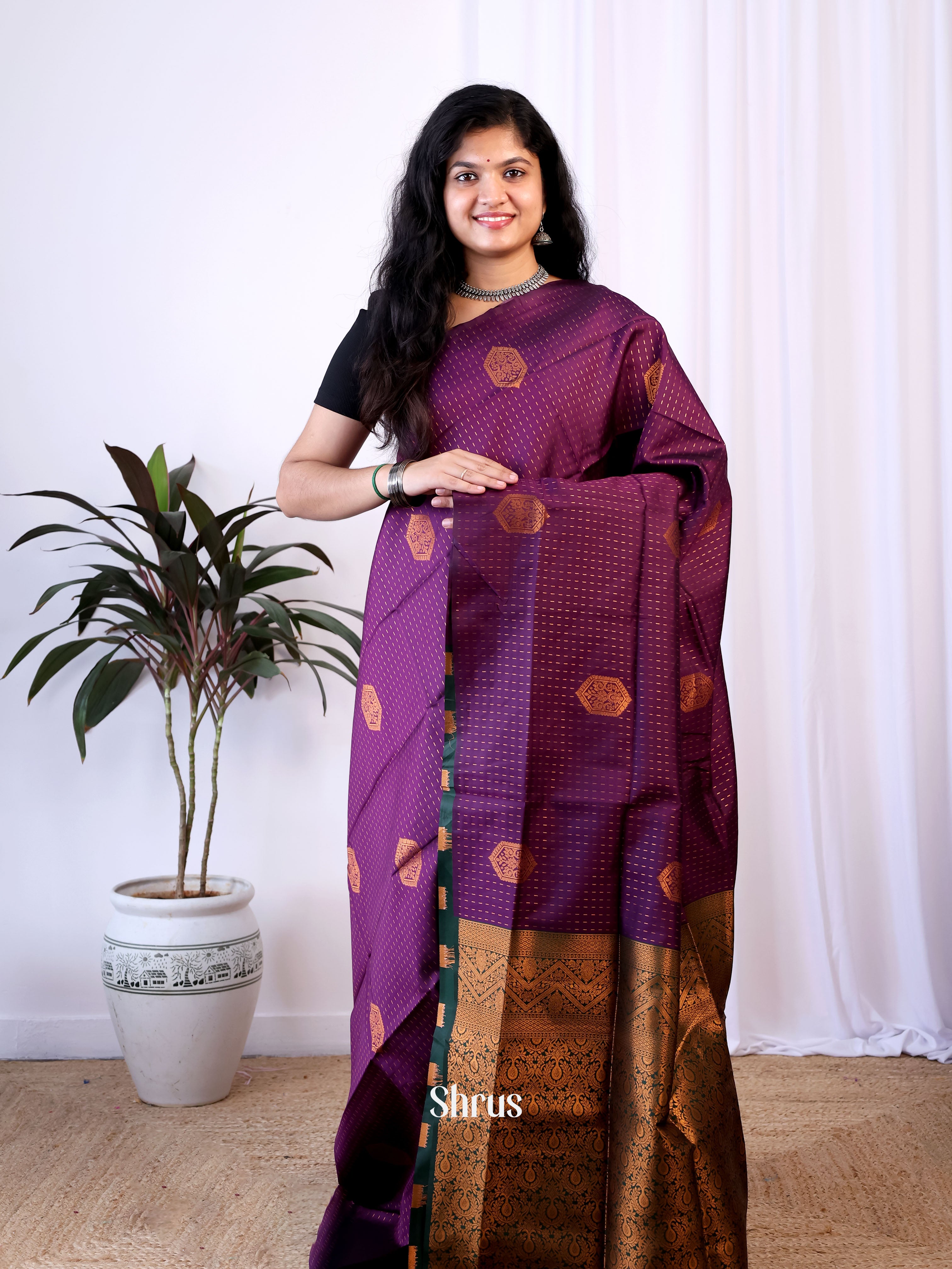 CIS15367 - Semi Softsilk Saree - Shop on Shrus.com