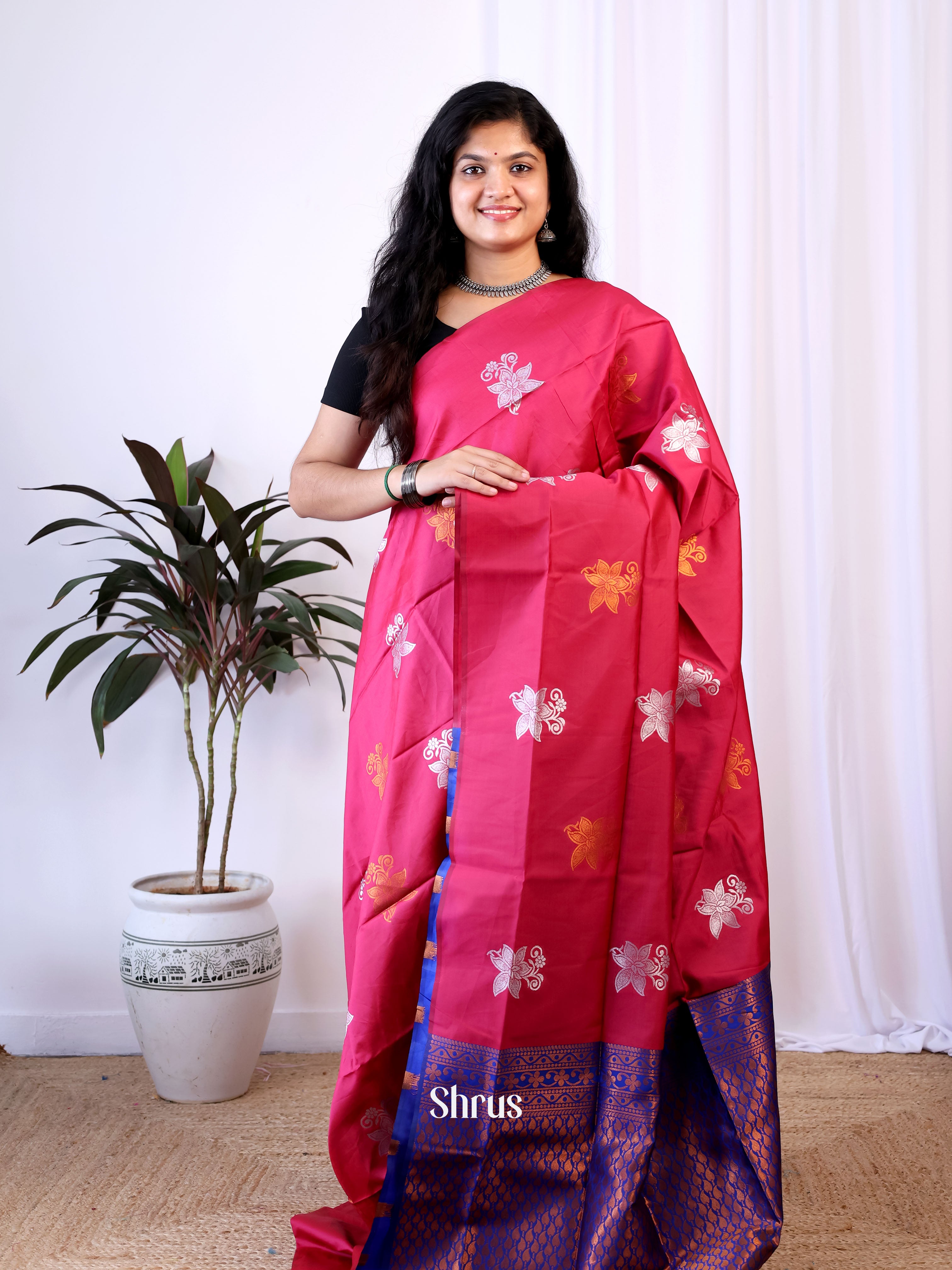 CIS15369 - Semi Softsilk Saree - Shop on Shrus.com
