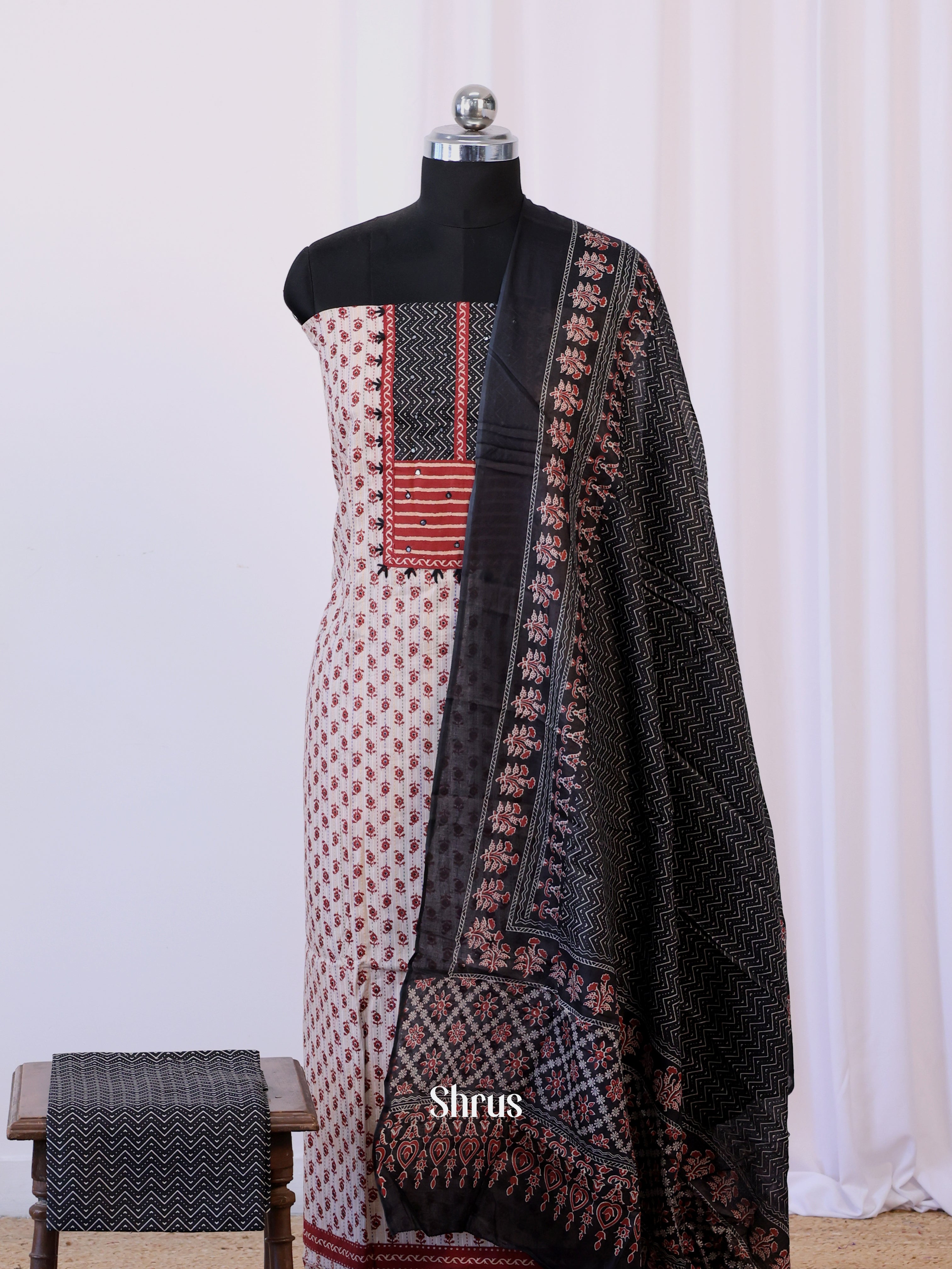 Grey & Black - Cotton salwar - Shop on Shrus.com