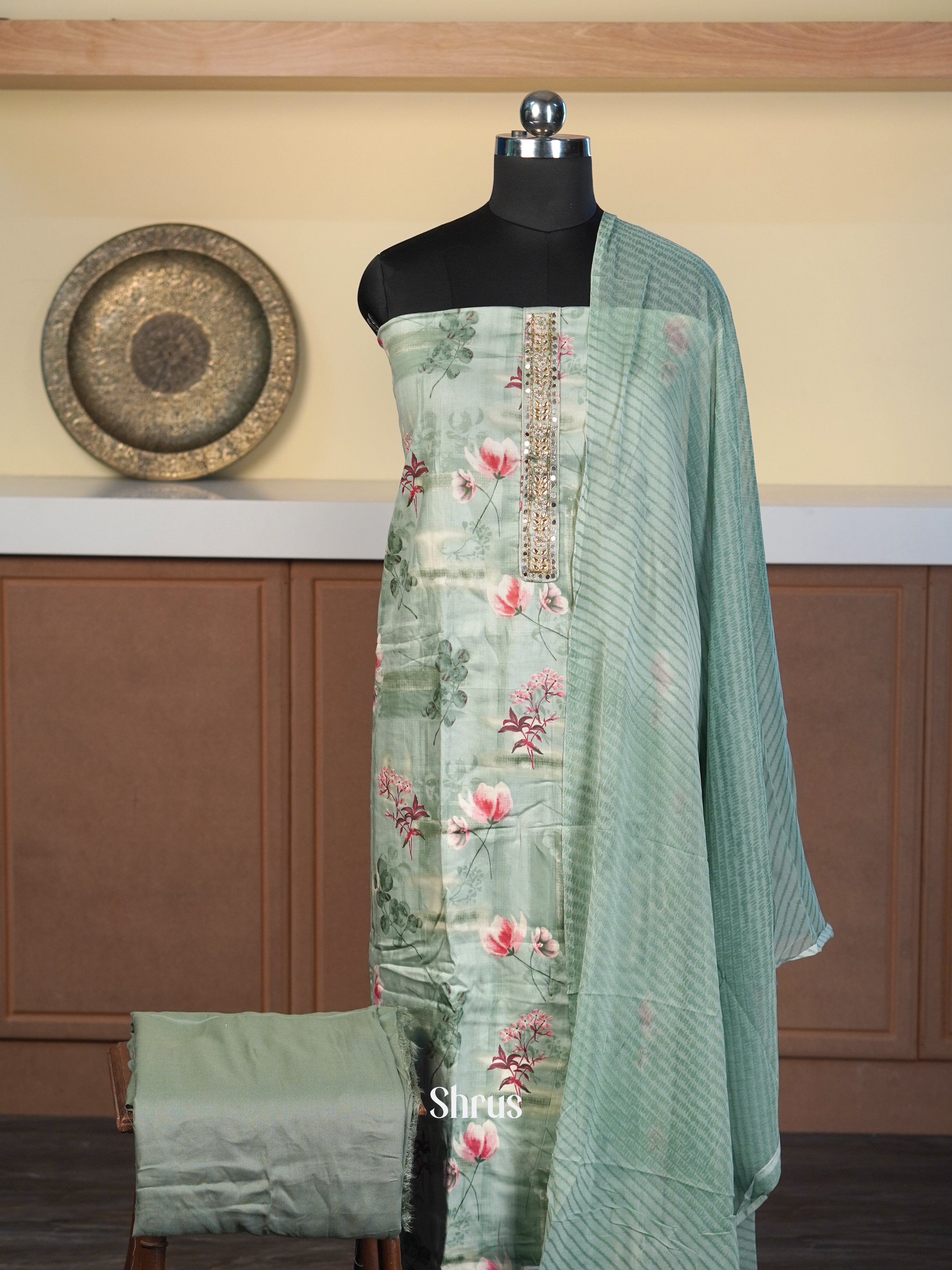 Grey Green - Cotton salwar - Shop on Shrus.com