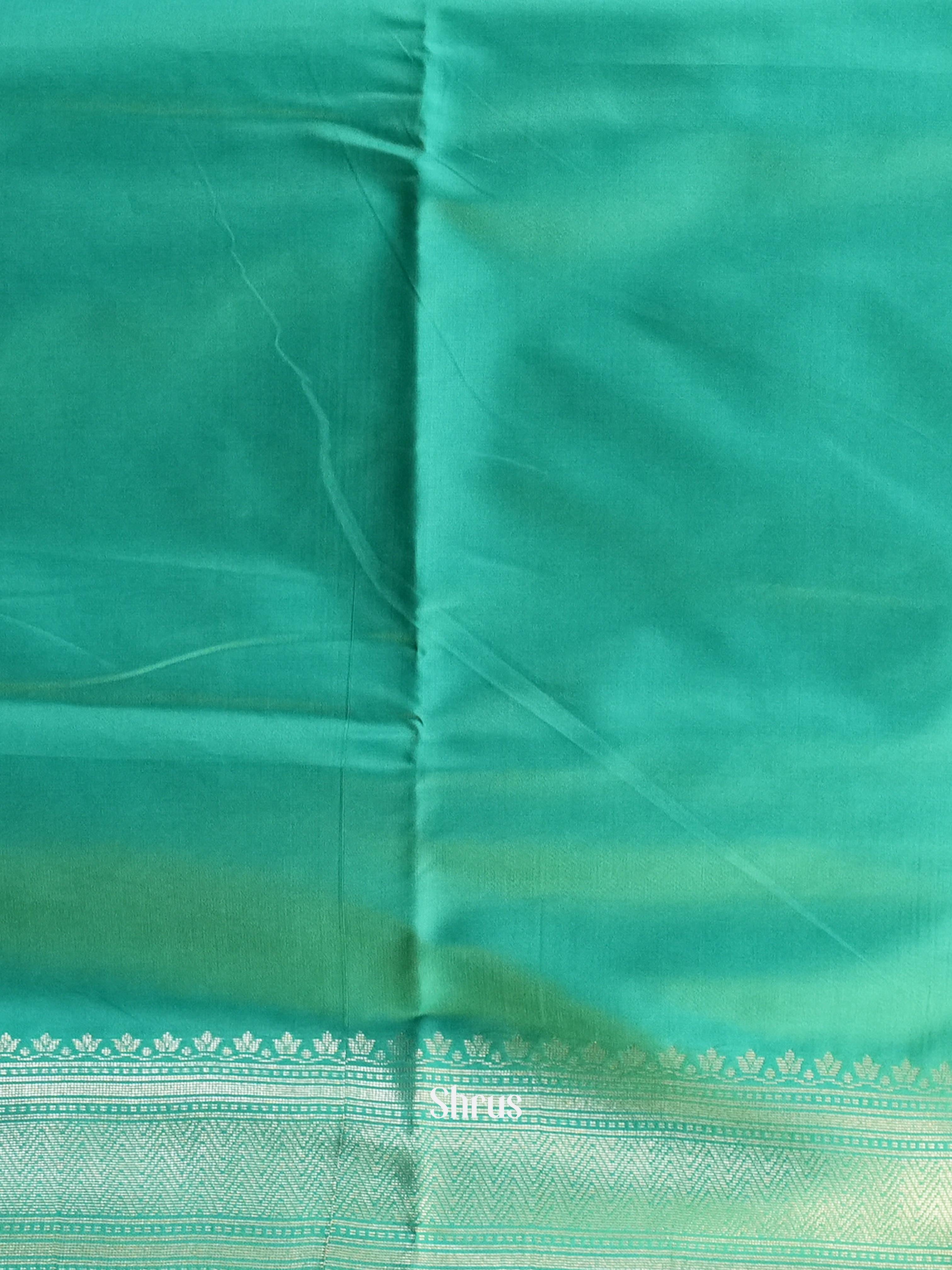 Mustard & Green- Semi Softsilk Saree - Shop on Shrus.com