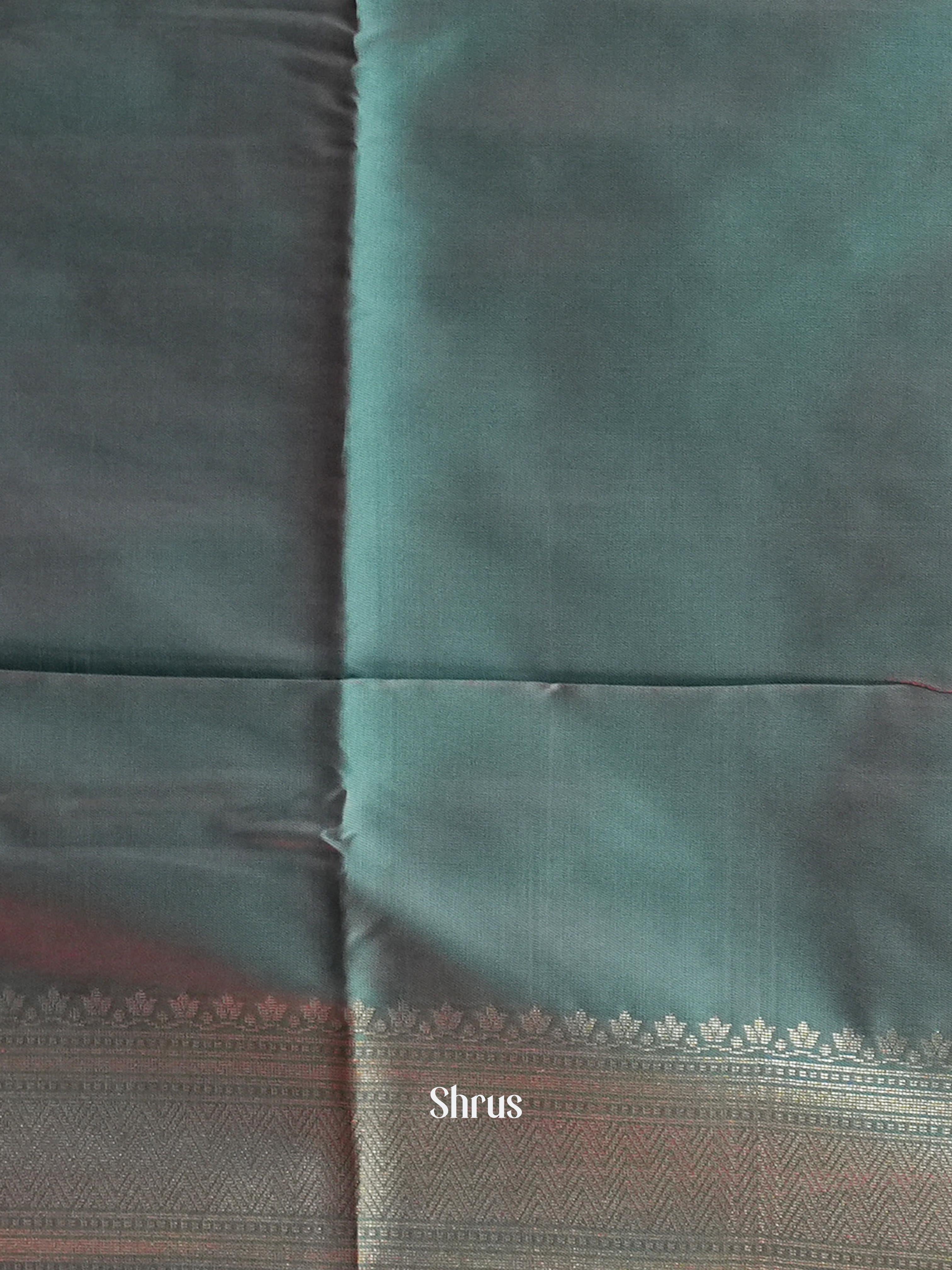 Pink & Grey- Semi Softsilk Saree - Shop on Shrus.com