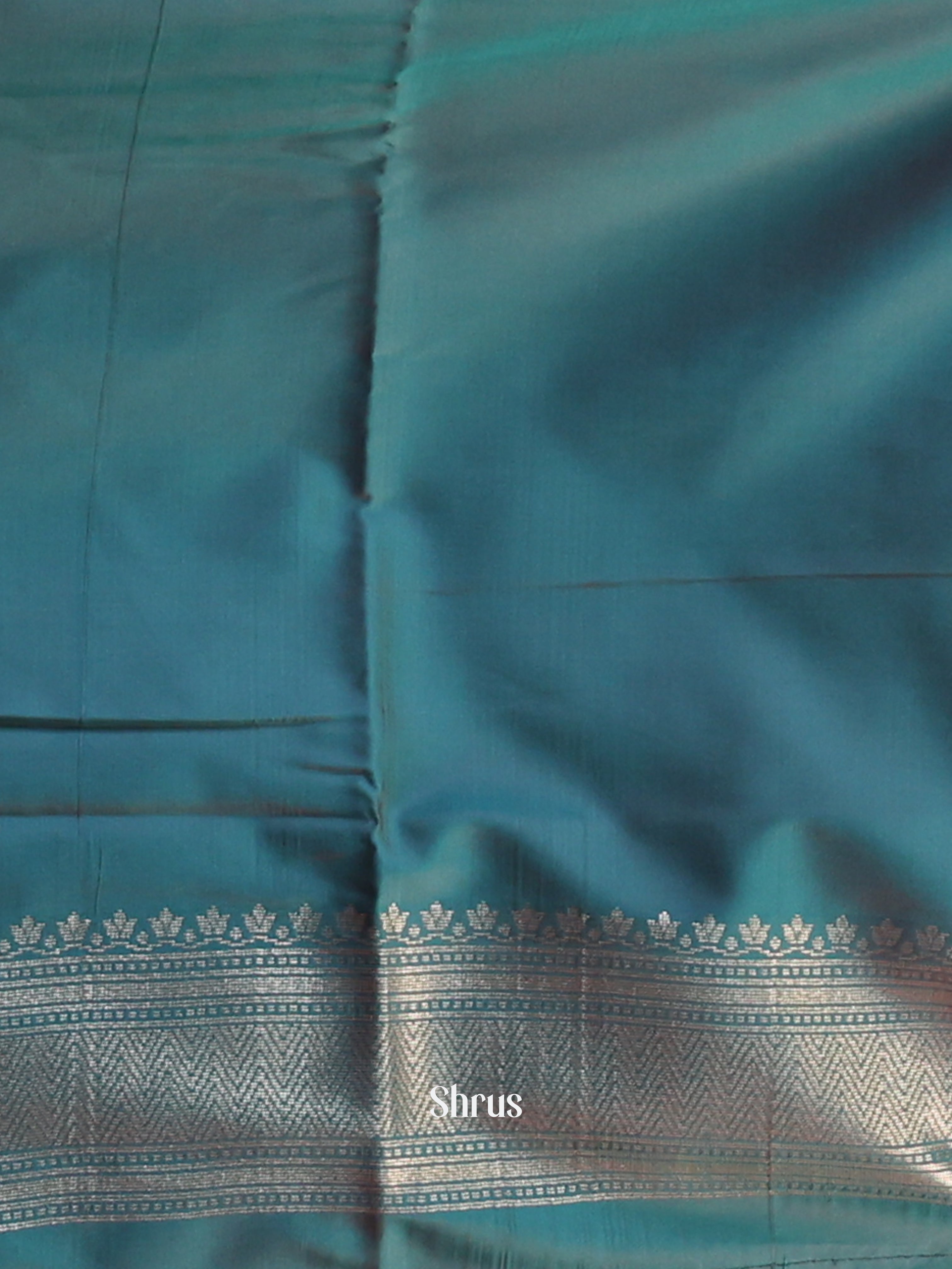 Reddish Pink & Green- Semi Softsilk Saree - Shop on Shrus.com