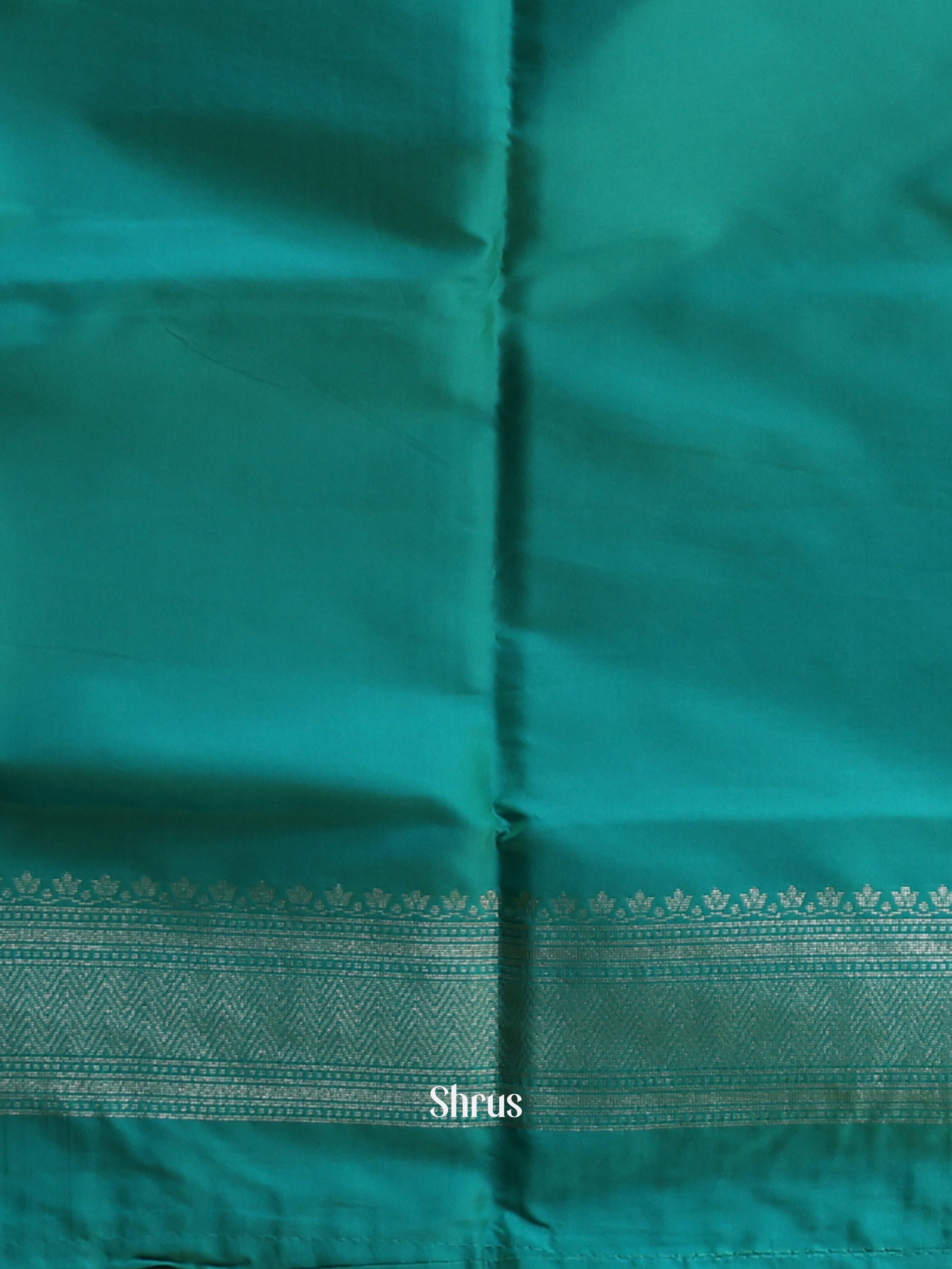 Lime Green & Green - Semi Softsilk Saree - Shop on Shrus.com