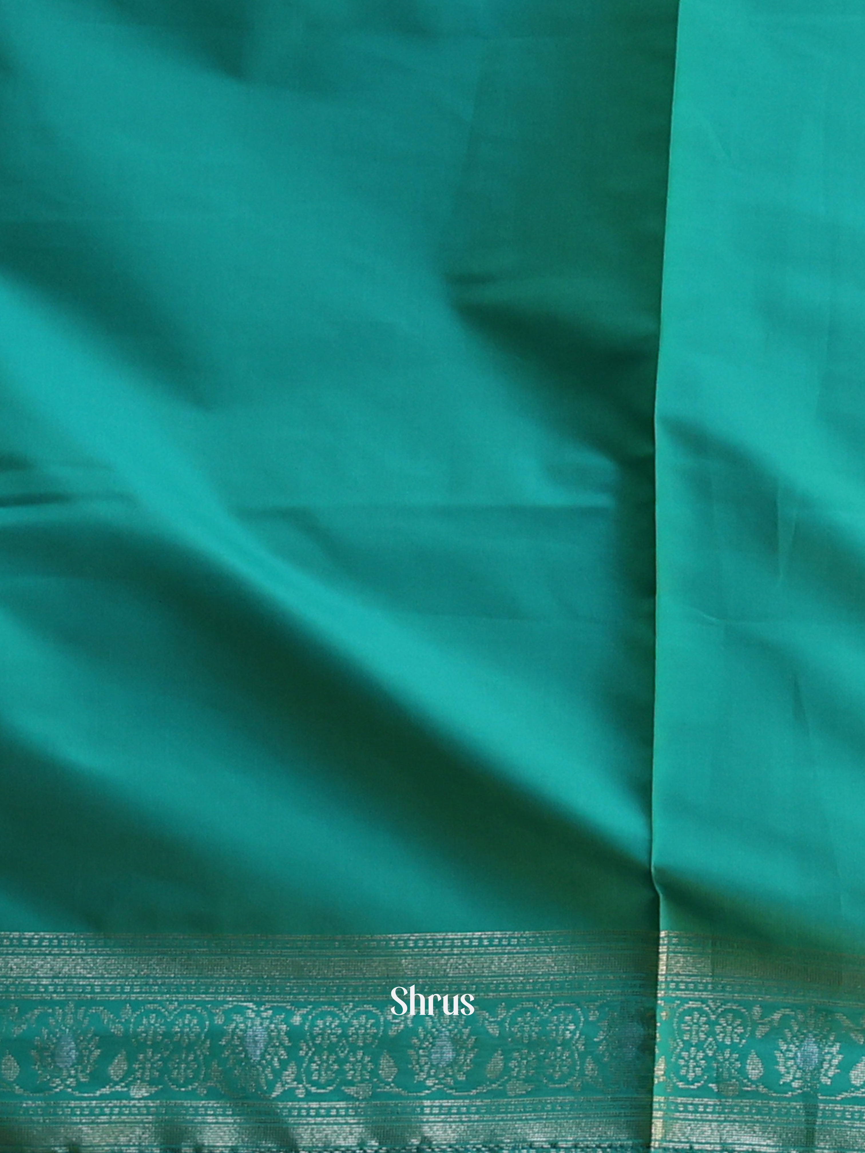 Lime Green & Green - Semi Softsilk Saree - Shop on Shrus.com