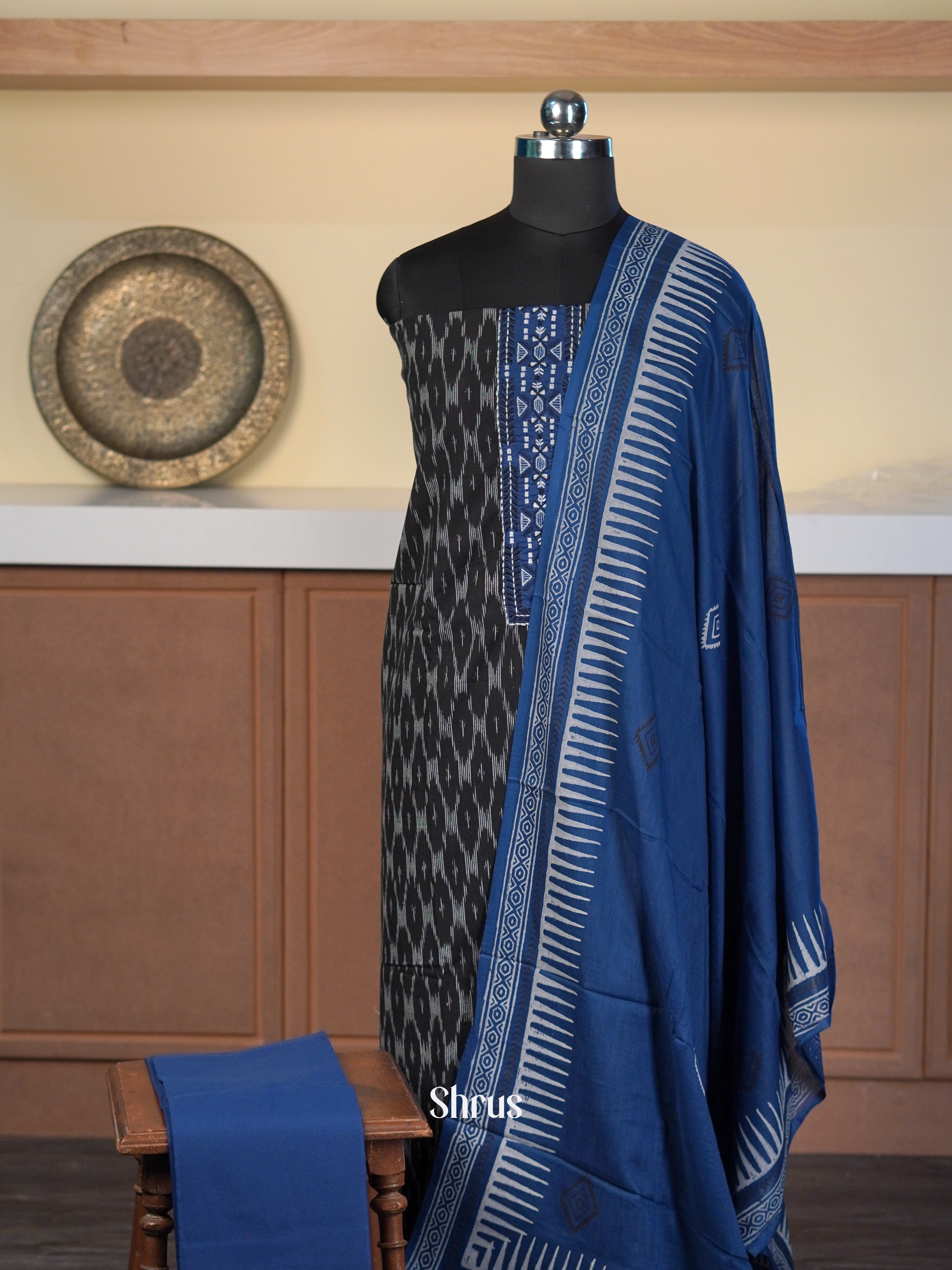 Black & Blue - Cotton salwar - Shop on Shrus.com