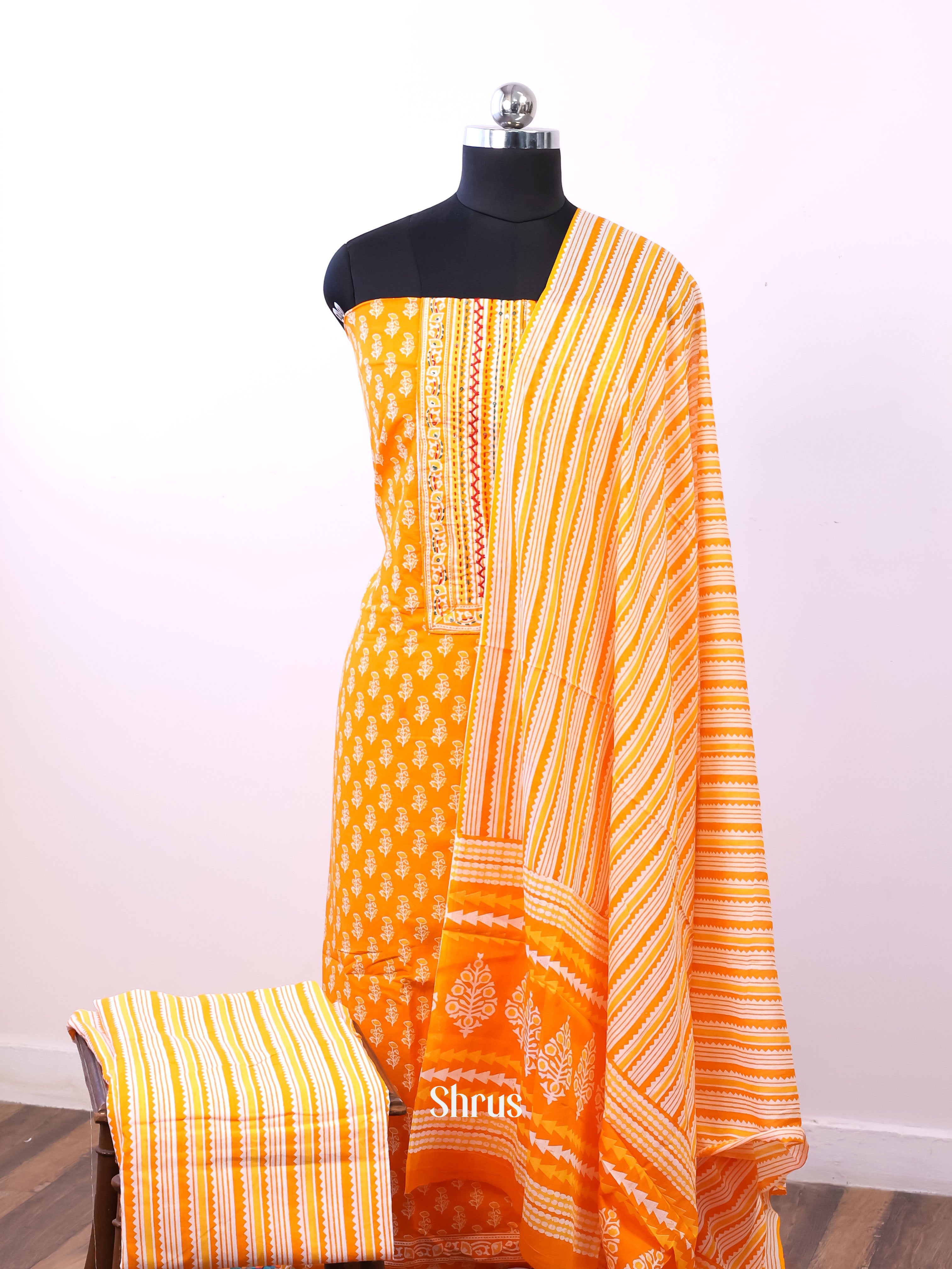 Mustard - Cotton salwar - Shop on Shrus.com