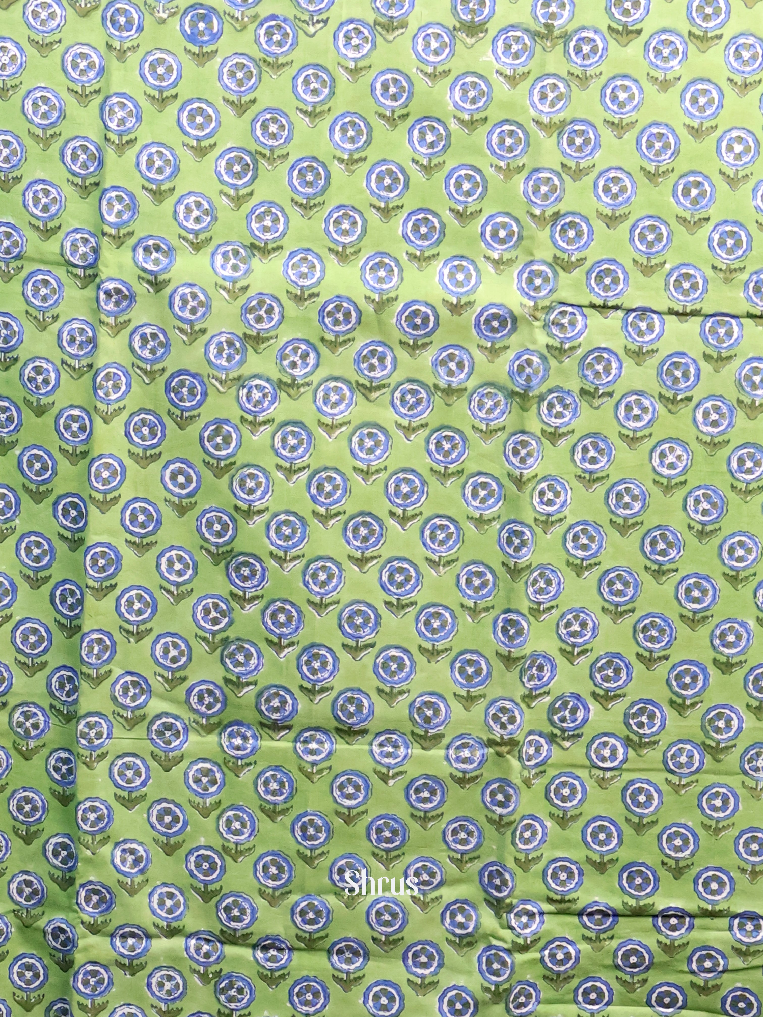 Green & Cream - Cotton salwar - Shop on Shrus.com