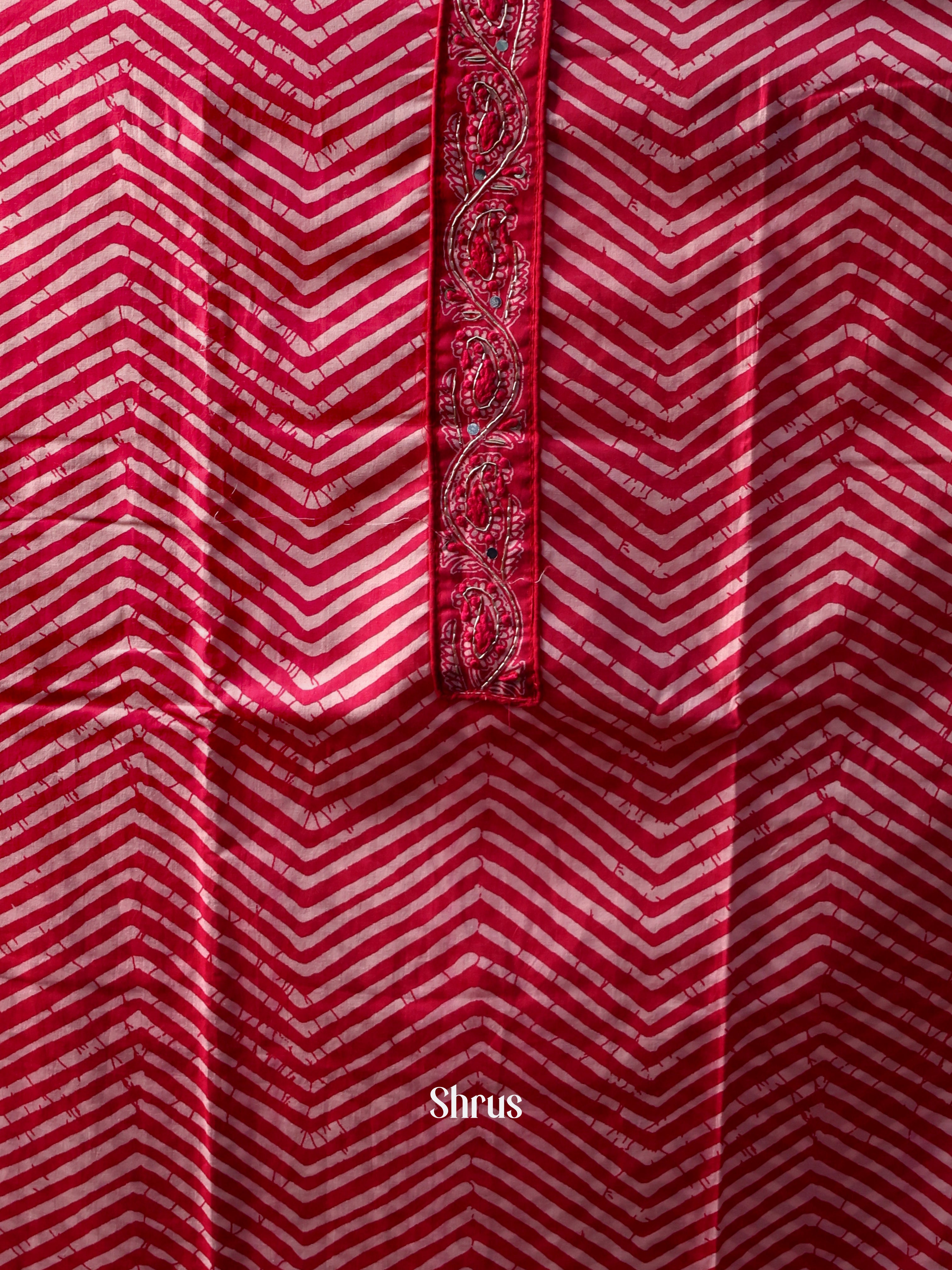 Pink & Cream - Cotton salwar - Shop on Shrus.com