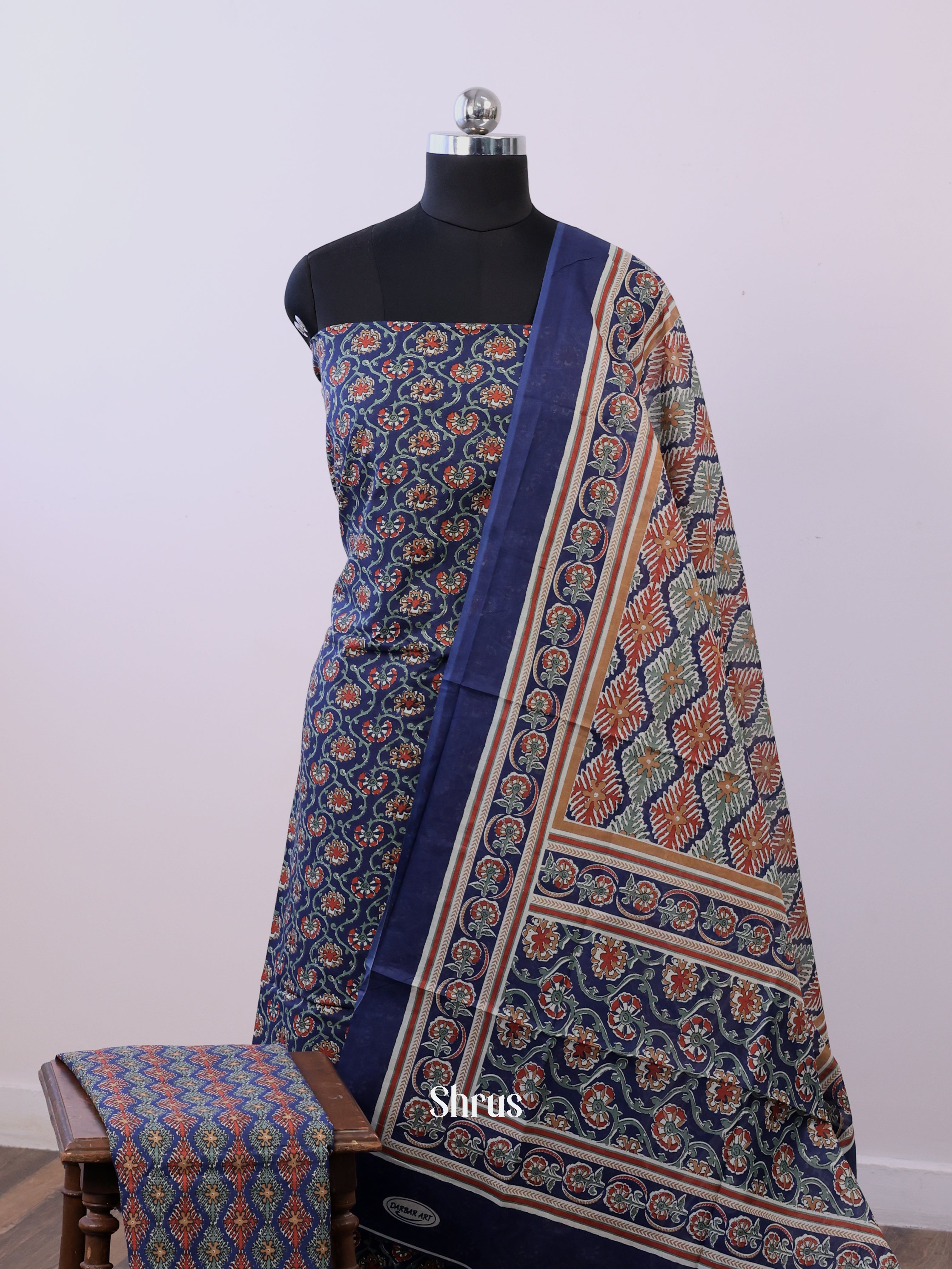 Blue - Cotton salwar - Shop on Shrus.com