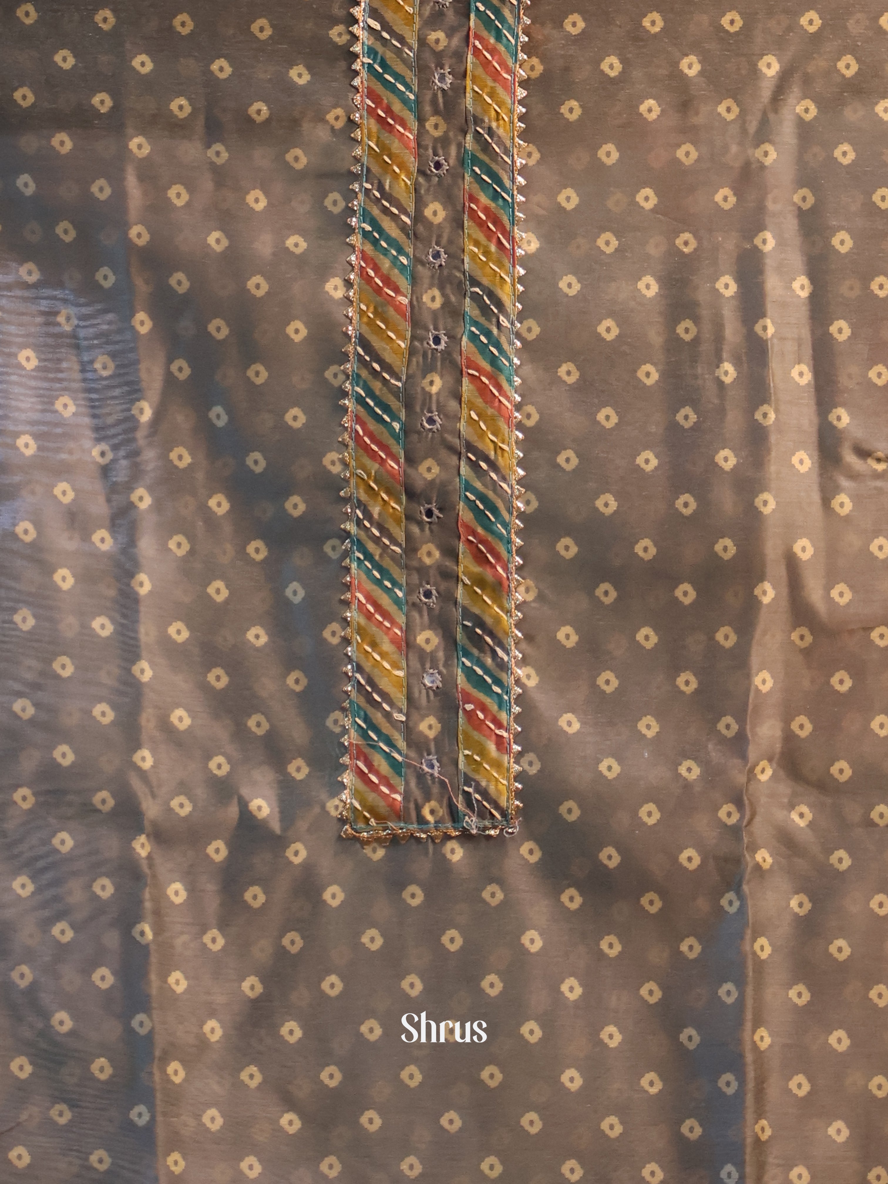 Grey & Multicolour - Cotton salwar - Shop on Shrus.com