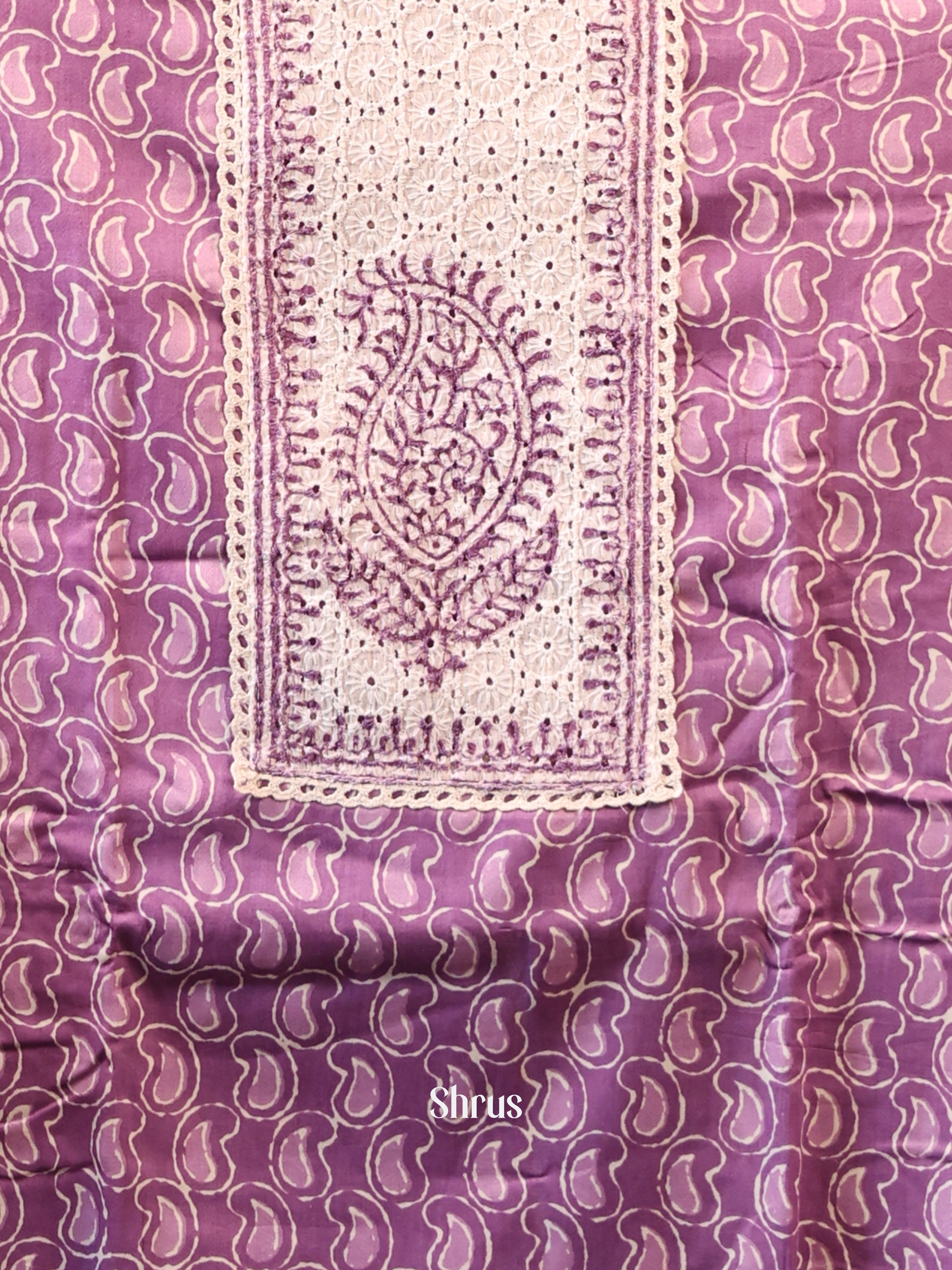 Purple - Cotton salwar - Shop on Shrus.com