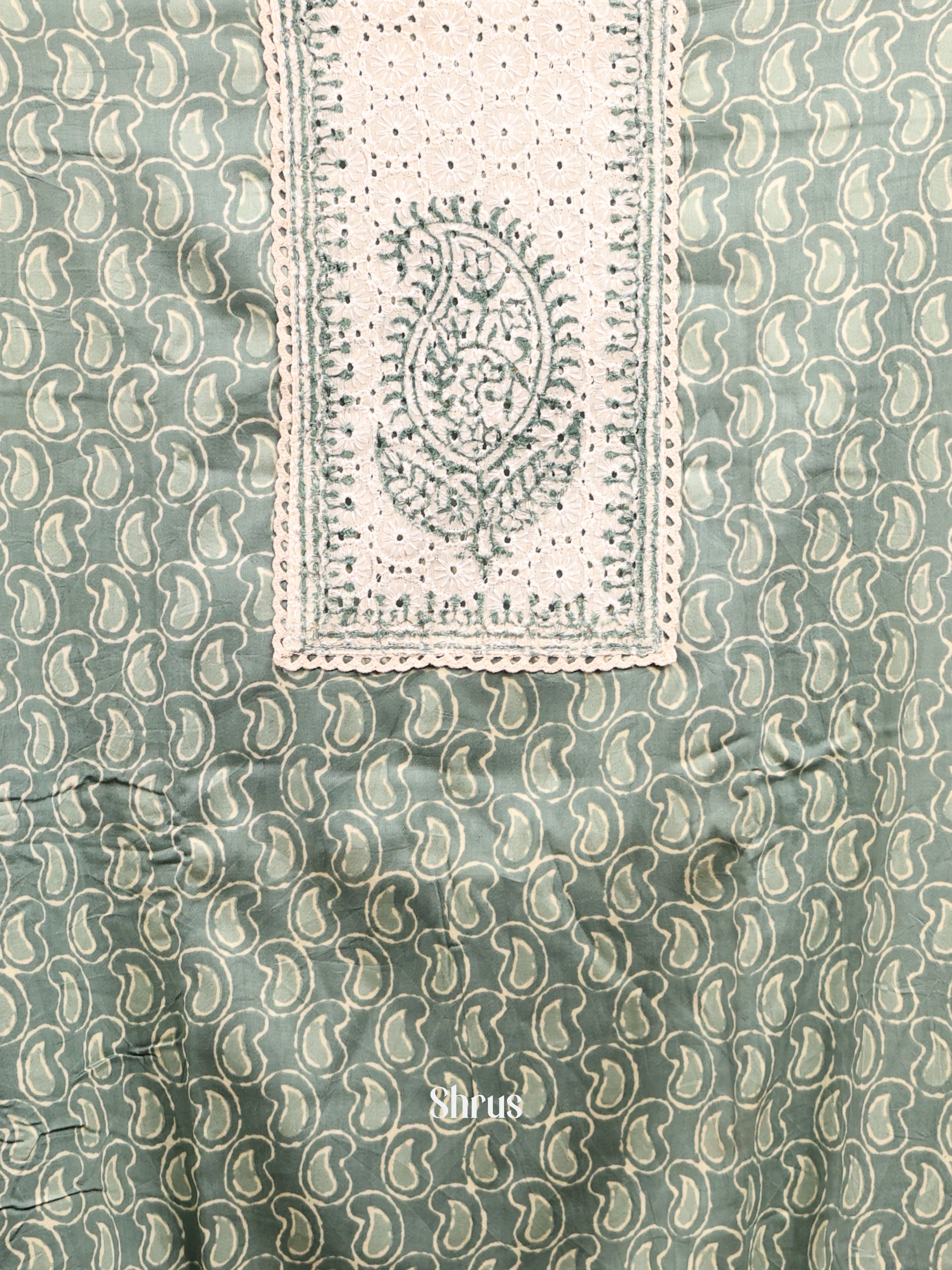 Grey Green - Cotton salwar - Shop on Shrus.com