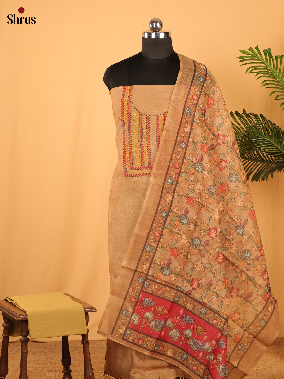 Lite Brown - Cotton salwar - Shop on Shrus.com