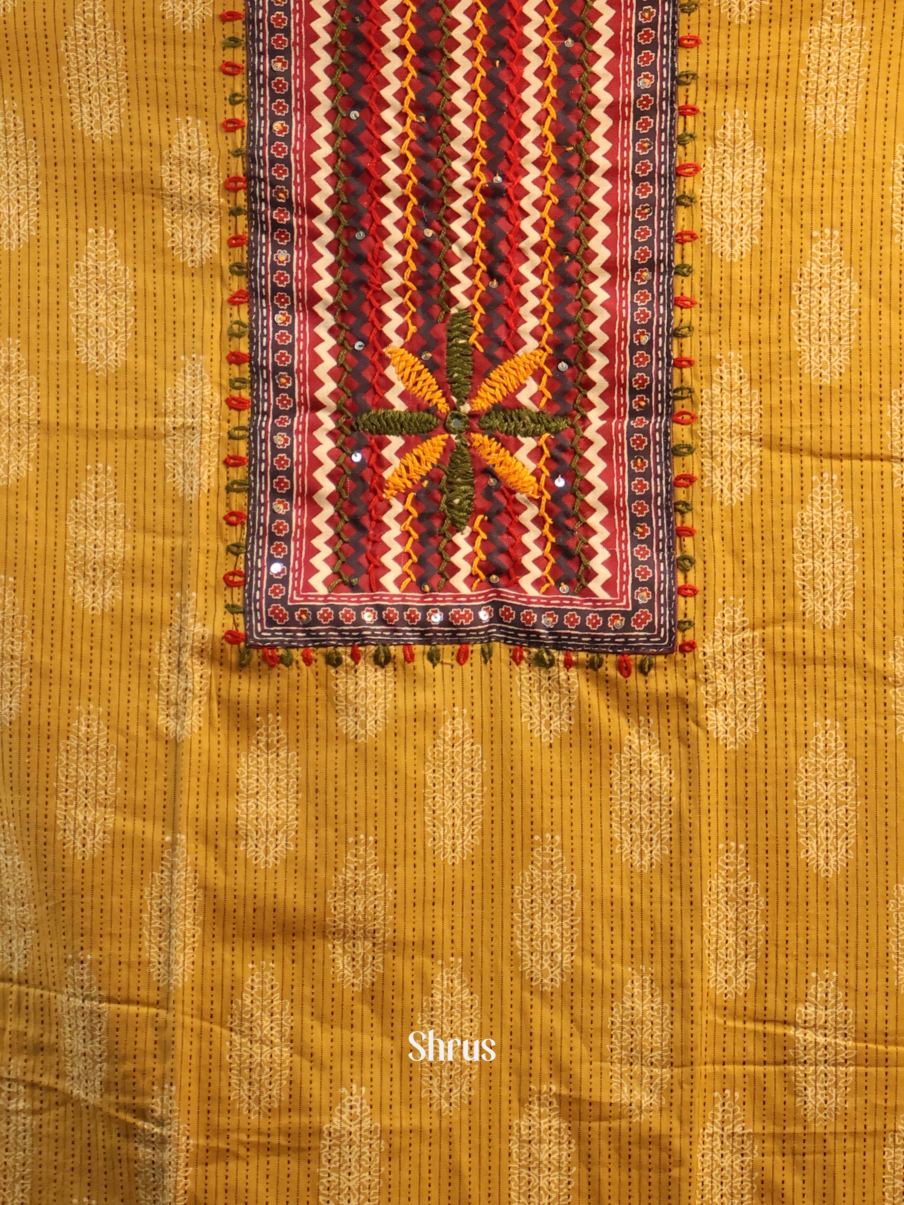 Mustard - Cotton salwar - Shop on Shrus.com