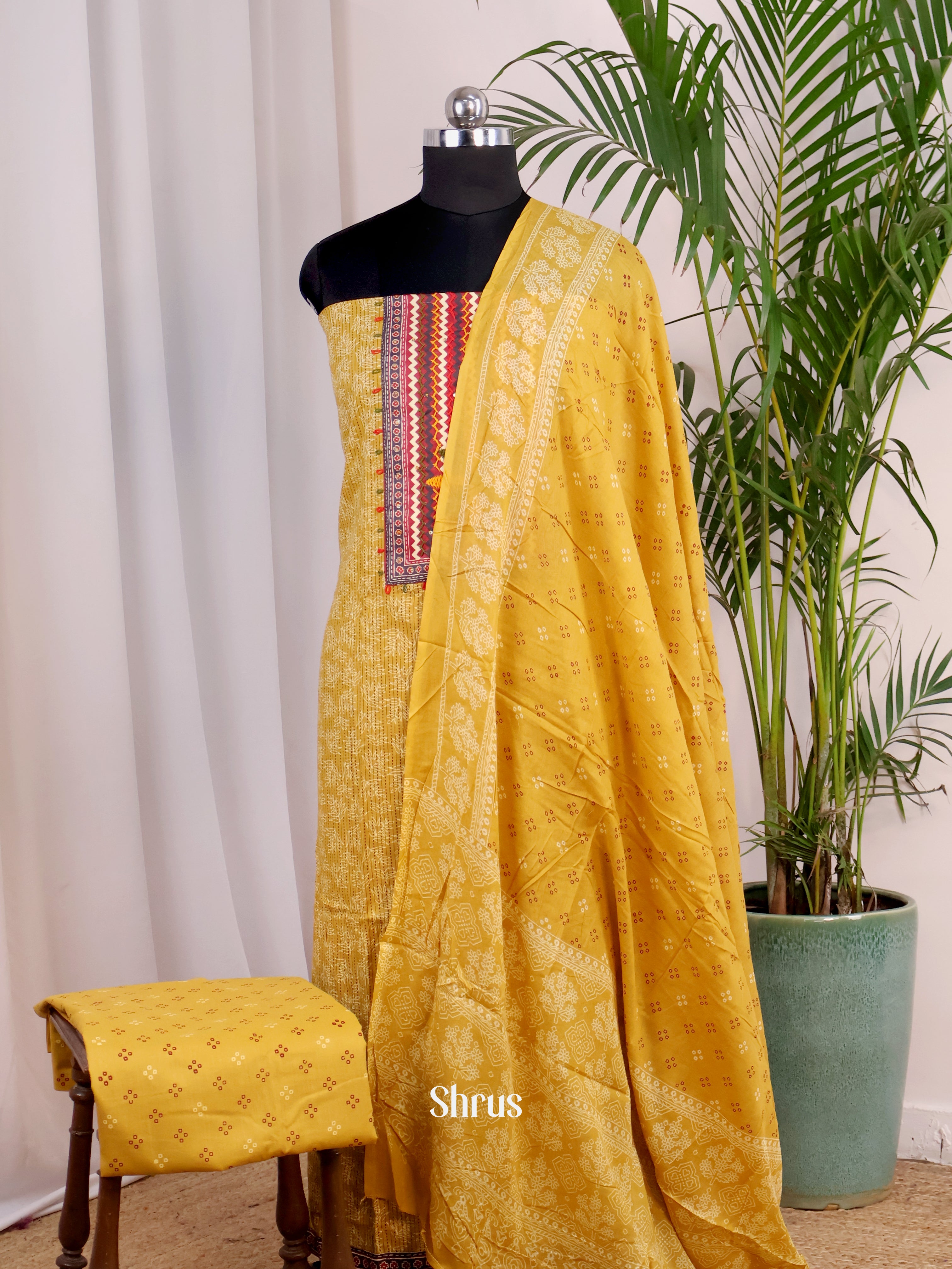 Mustard - Cotton salwar - Shop on Shrus.com