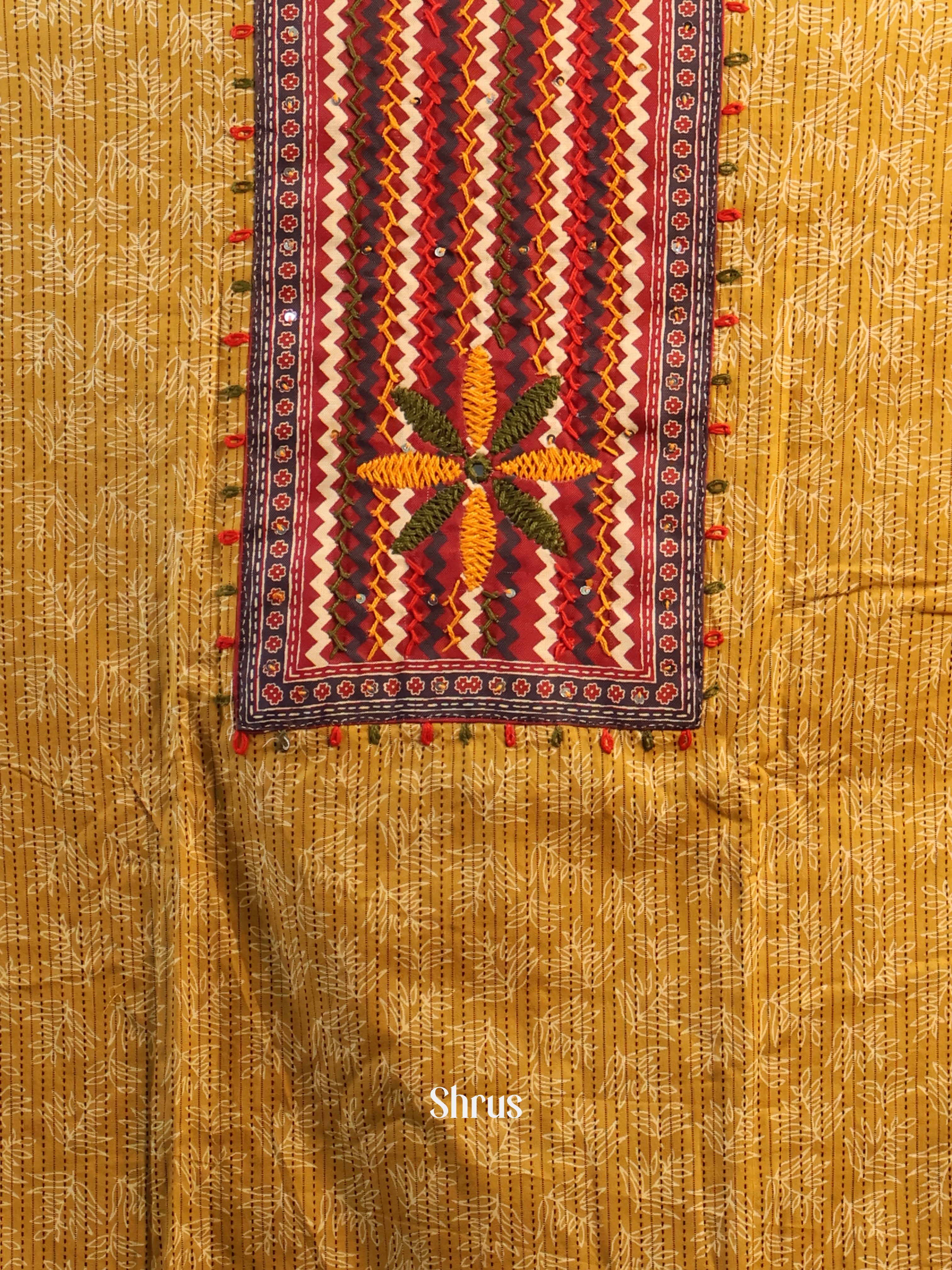 Mustard - Cotton salwar - Shop on Shrus.com