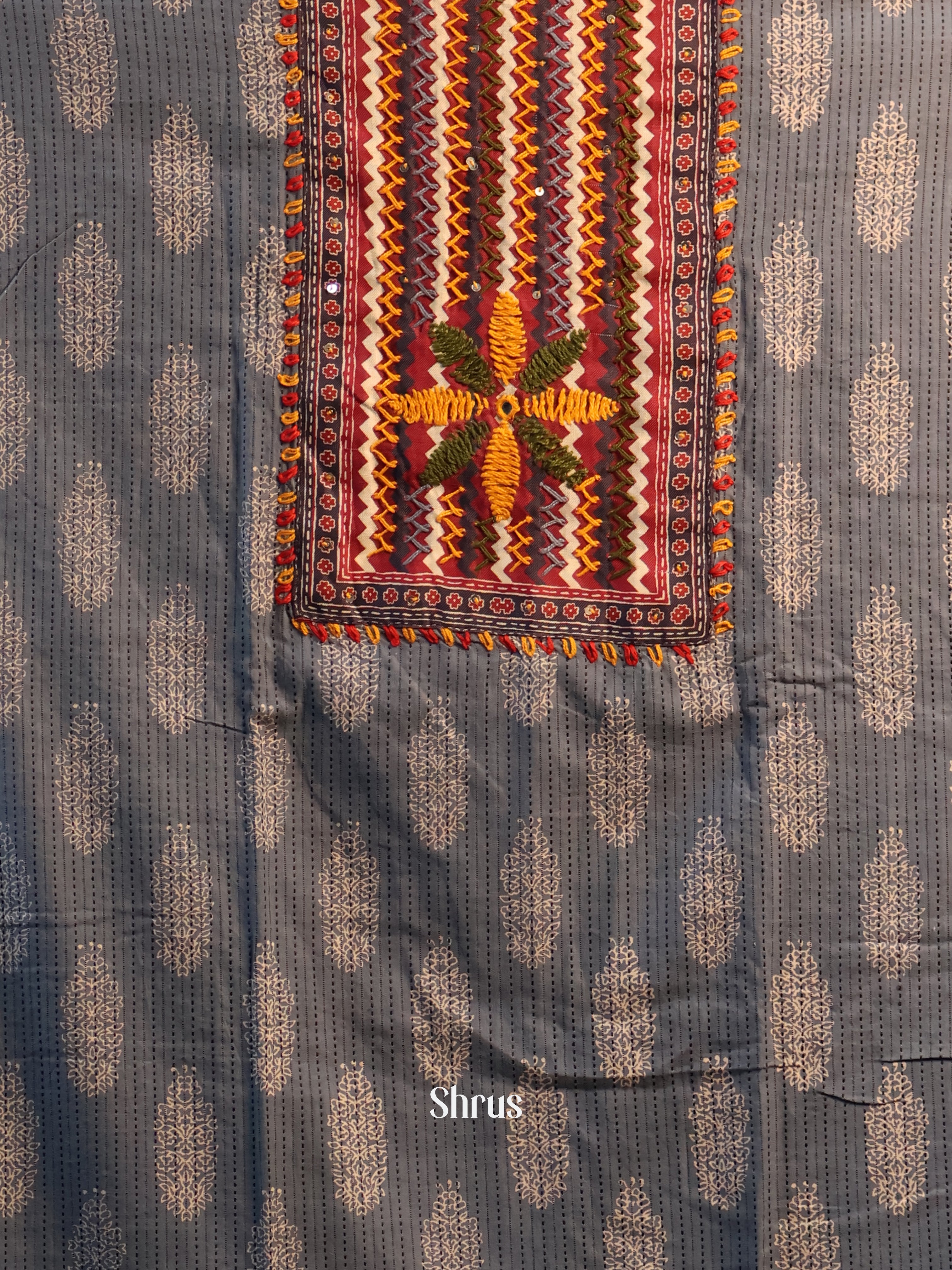 Grey - Cotton salwar - Shop on Shrus.com