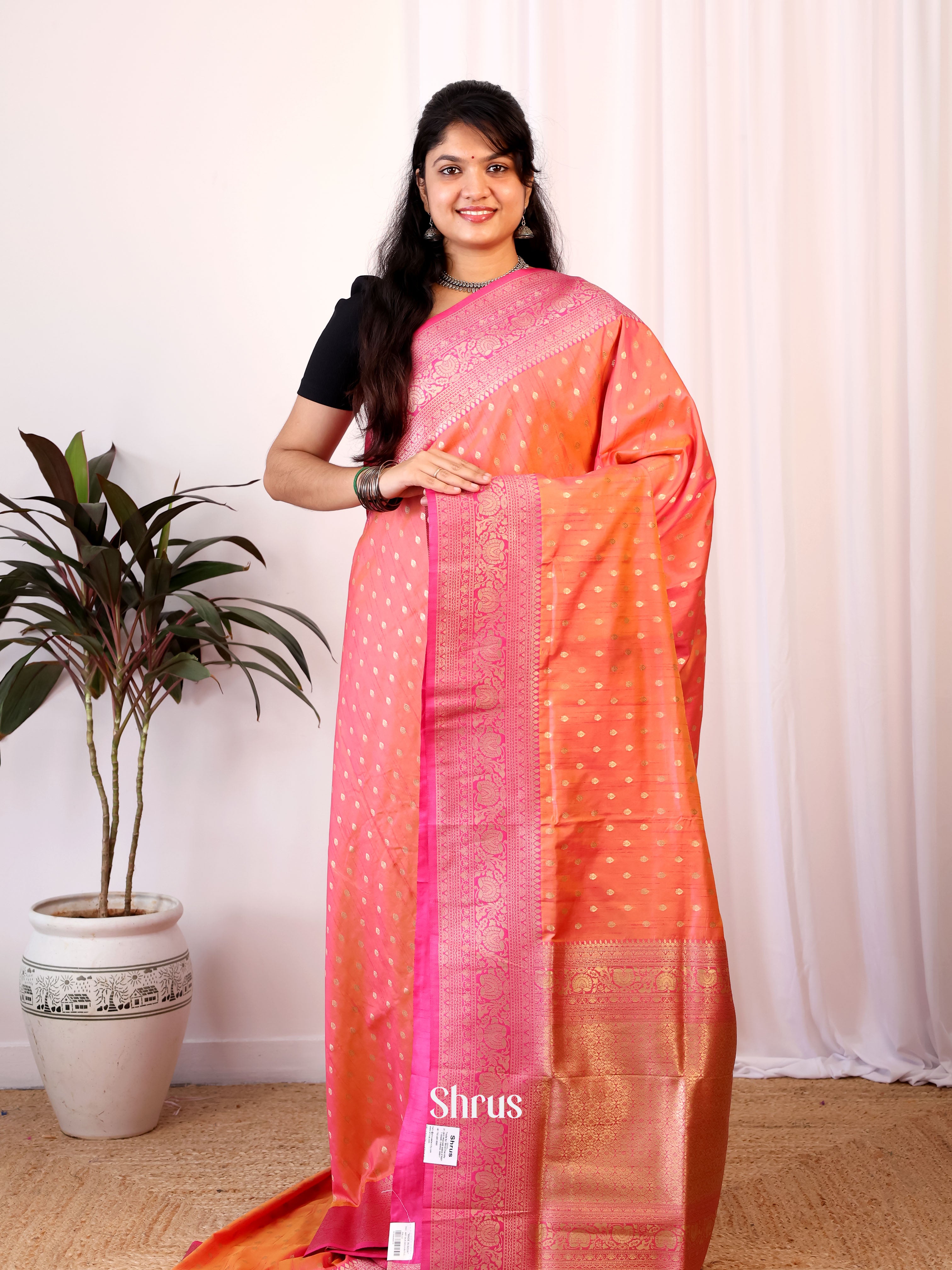 CIS15692 - Semi Banarasi Saree - Shop on Shrus.com
