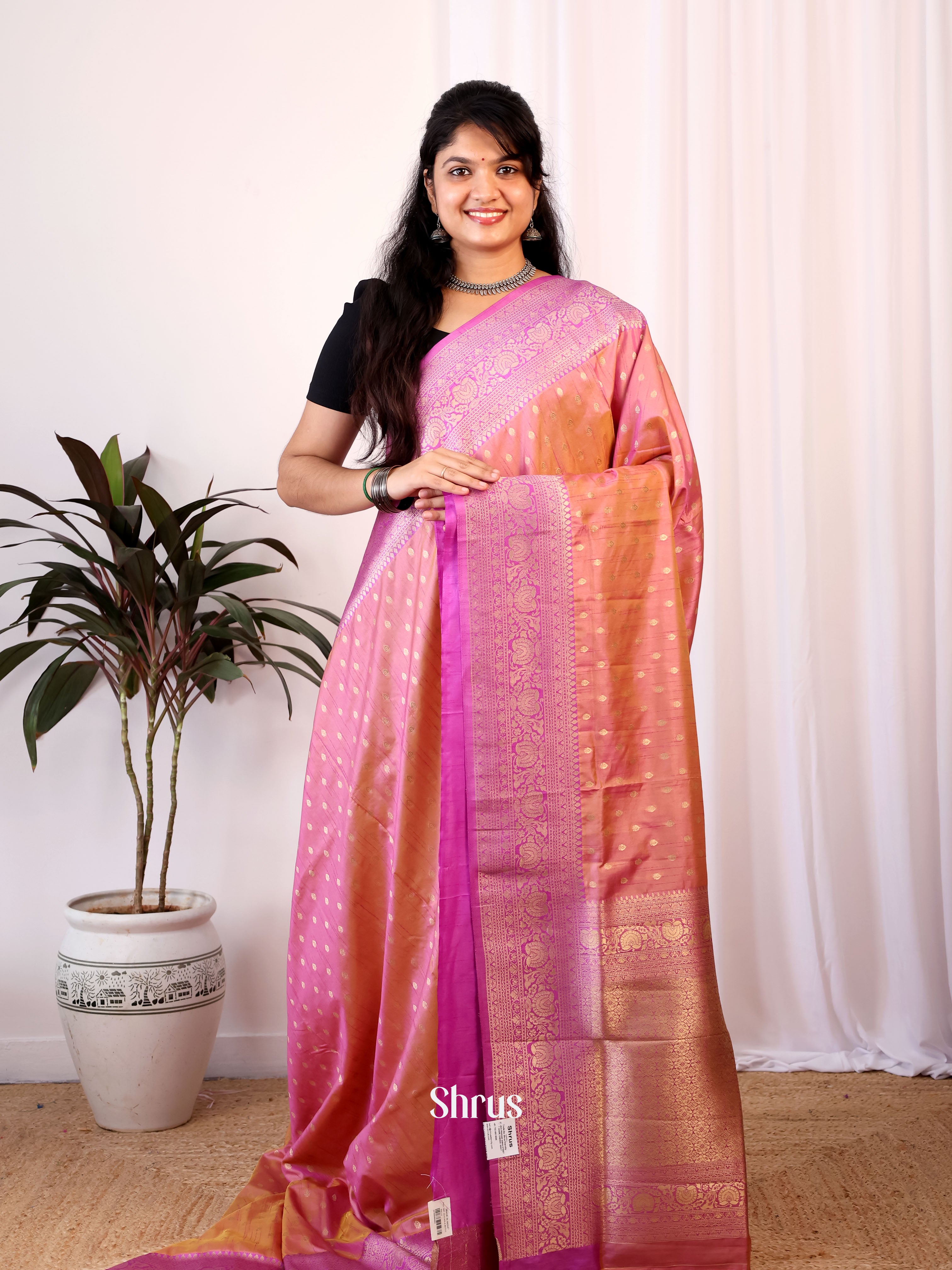 CIS15696 - Semi Banarasi Saree - Shop on Shrus.com