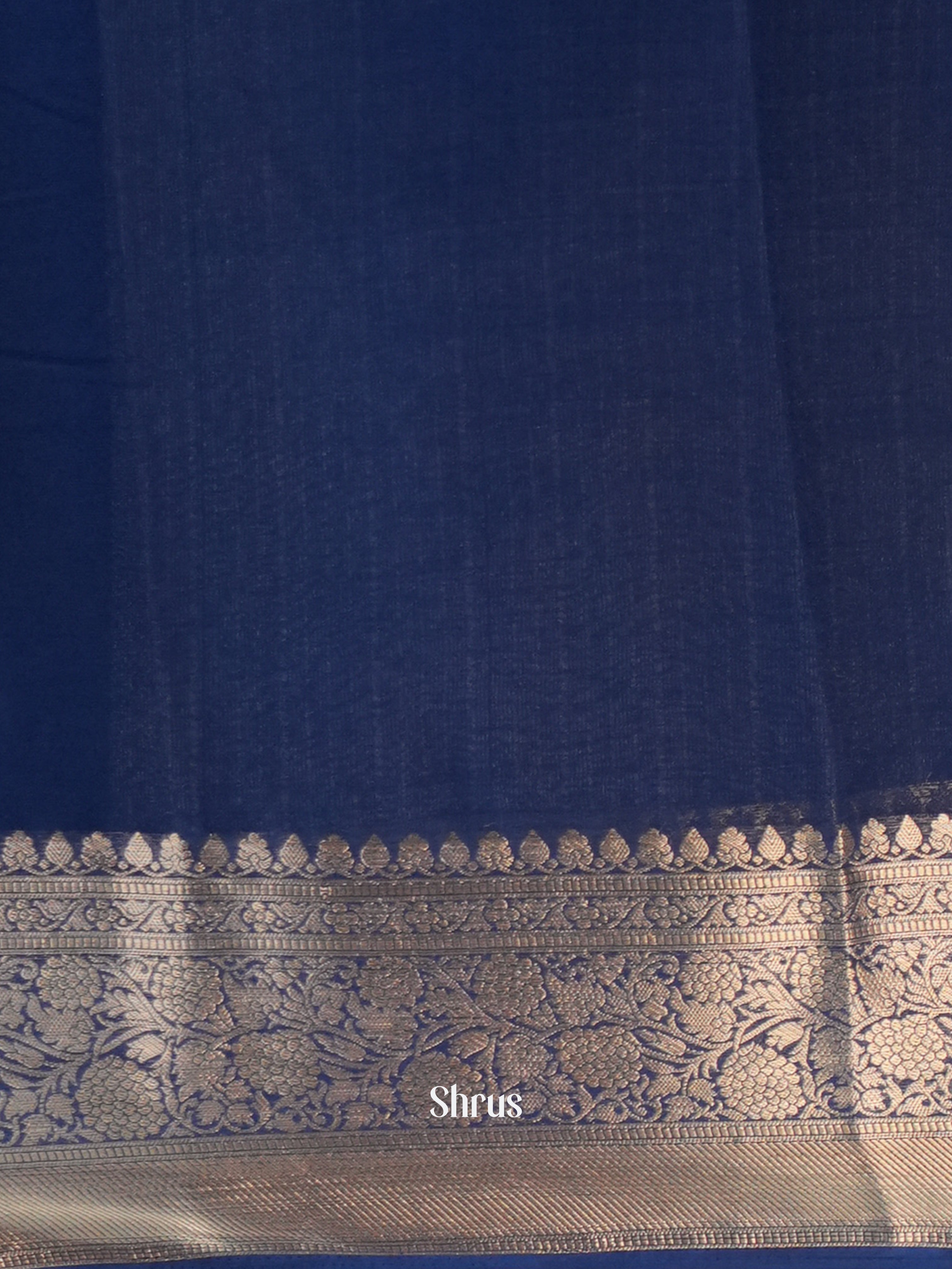Blue - Semi Georgette Saree - Shop on Shrus.com