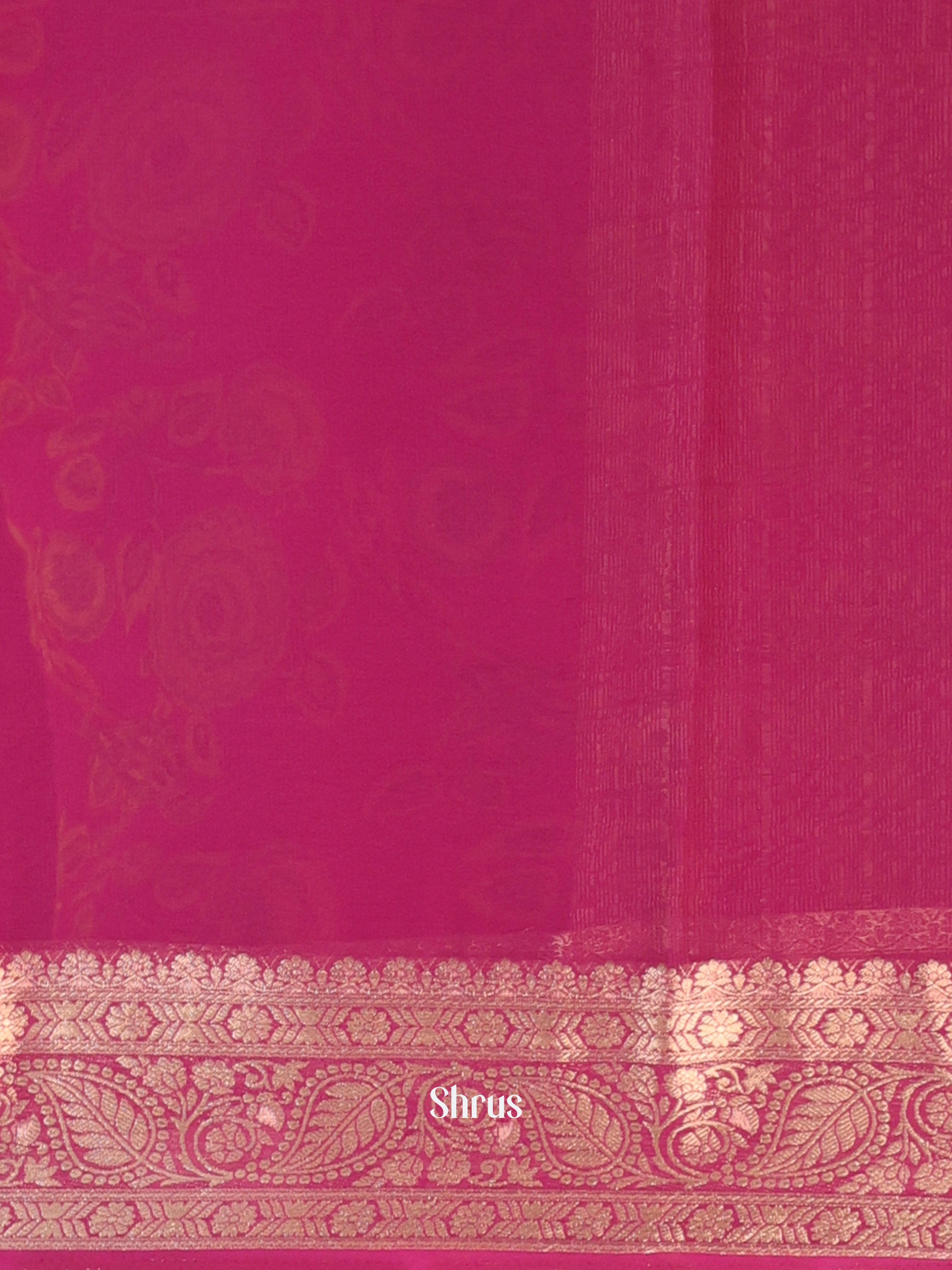 Purple- Semi Georgette Saree - Shop on Shrus.com