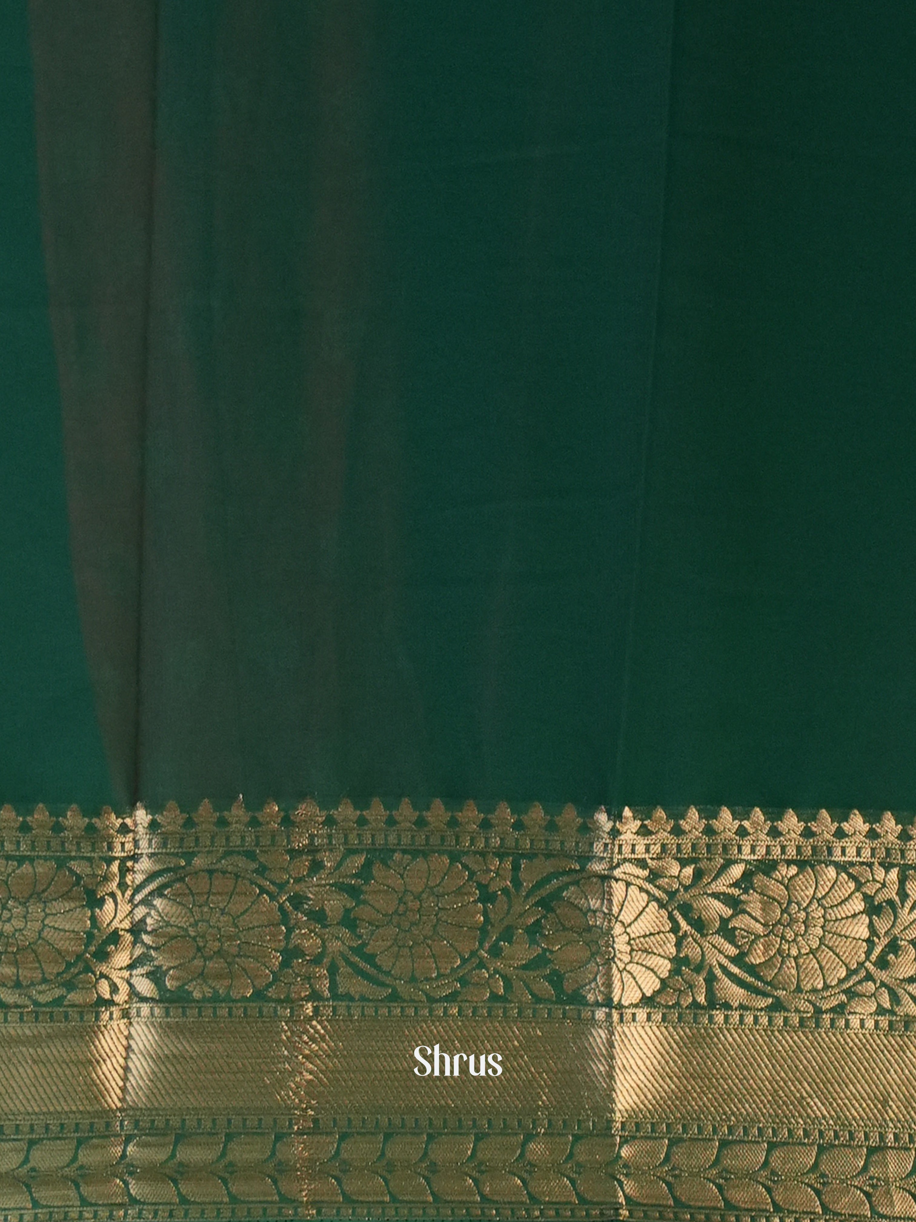 Green - Semi Georgette Saree - Shop on Shrus.com