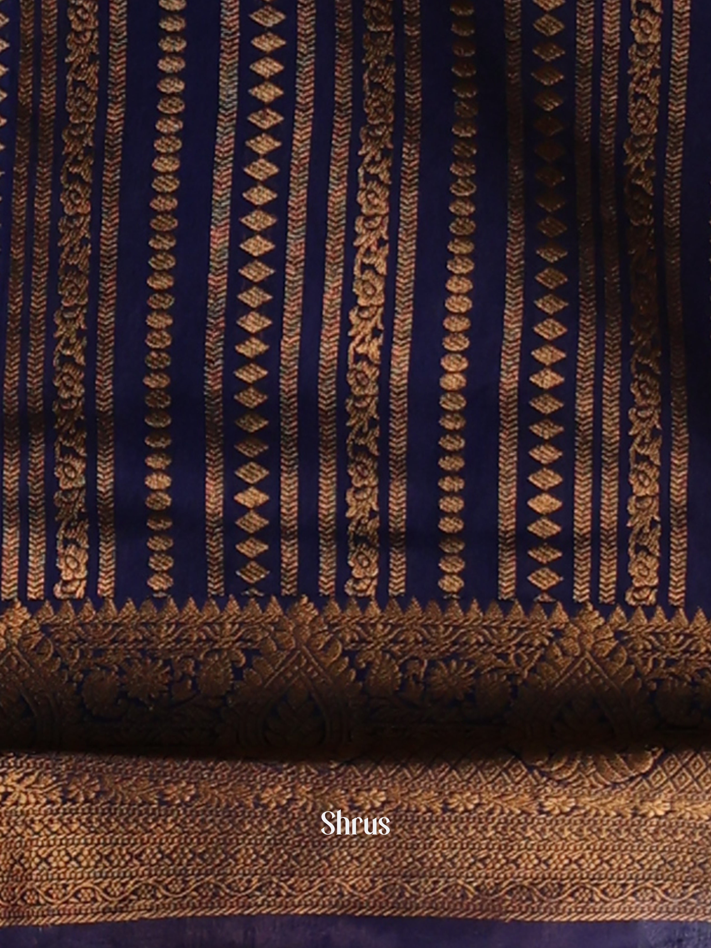 Maroon - Semi Organza Saree - Shop on Shrus.com