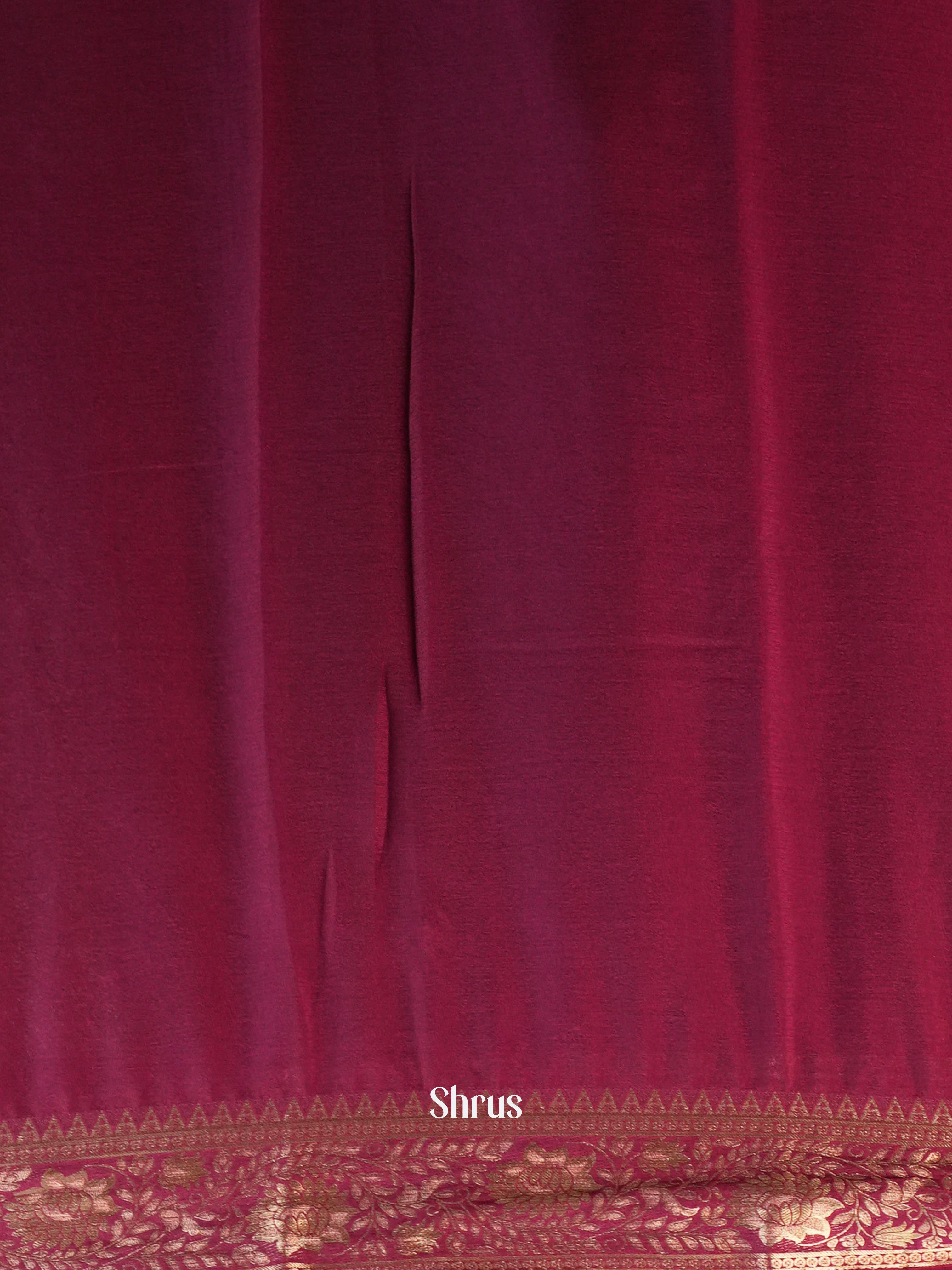 Wine - Semi Mysoresilk Saree - Shop on Shrus.com